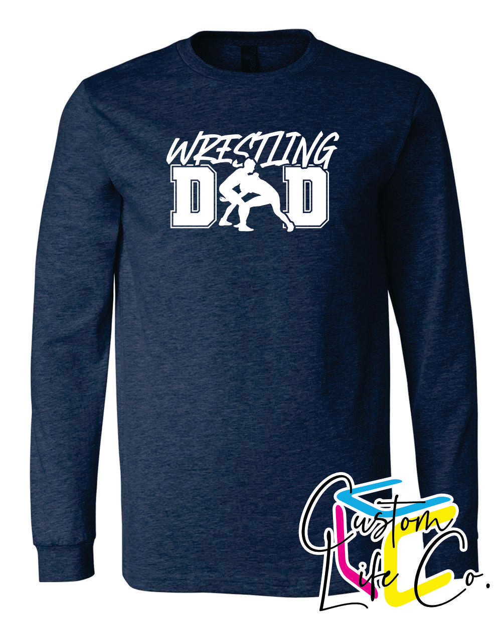 Wrestling Dad Adult Long Sleeve