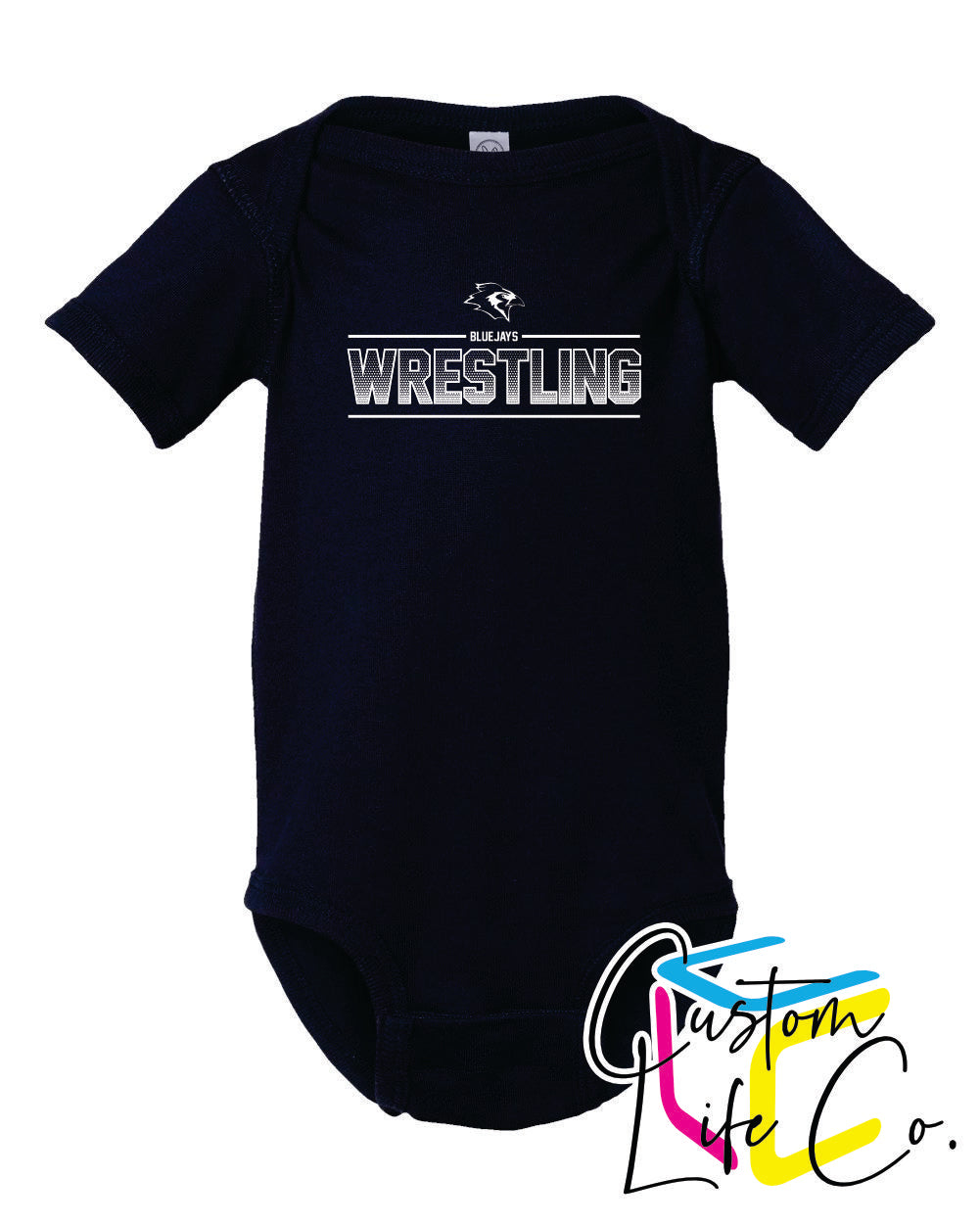 Bluejays Wrestling Ombre Infant Onesie