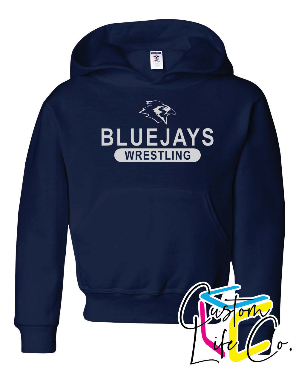 Bluejays Wrestling Youth Hoodie