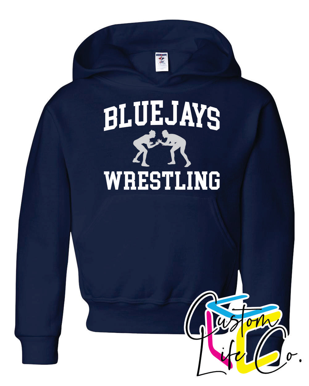 Bluejays Wrestlers Youth Hoodie