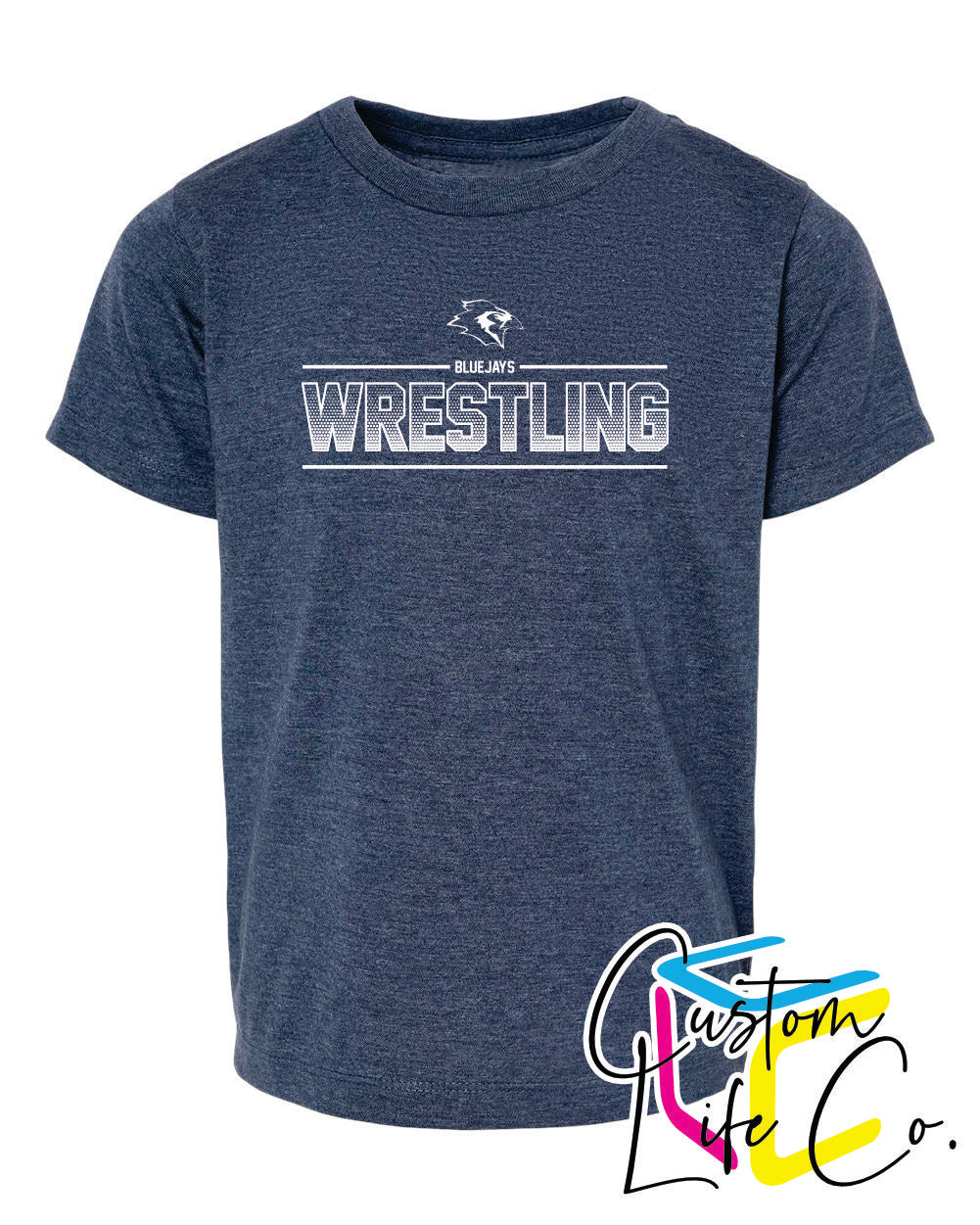 Bluejays Wrestling Ombre Youth T-Shirt