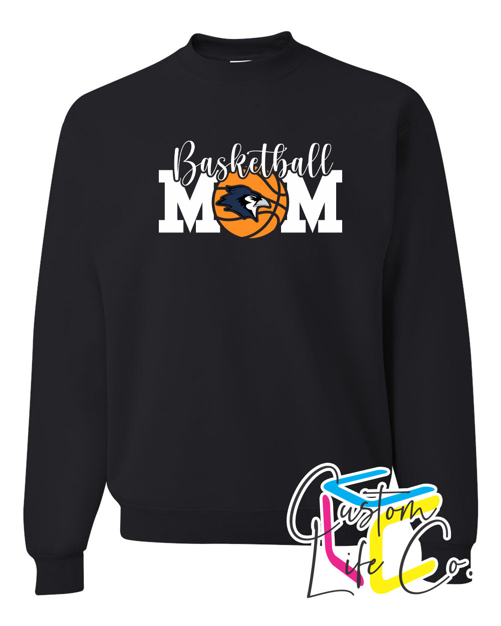 Bluejays Basketball Mom Adult Crewneck