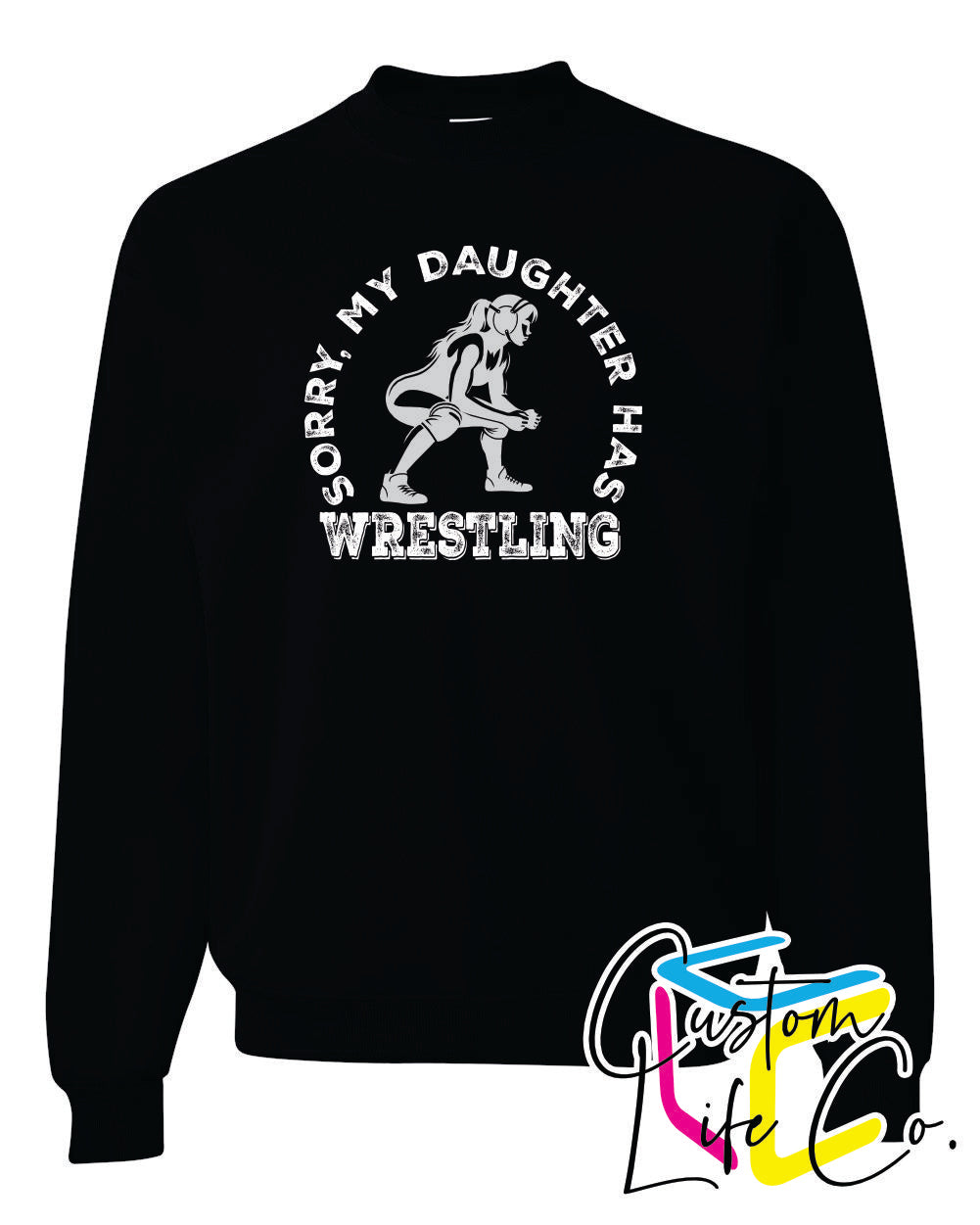 Bluejays Wrestling Daughter Adult Crewneck