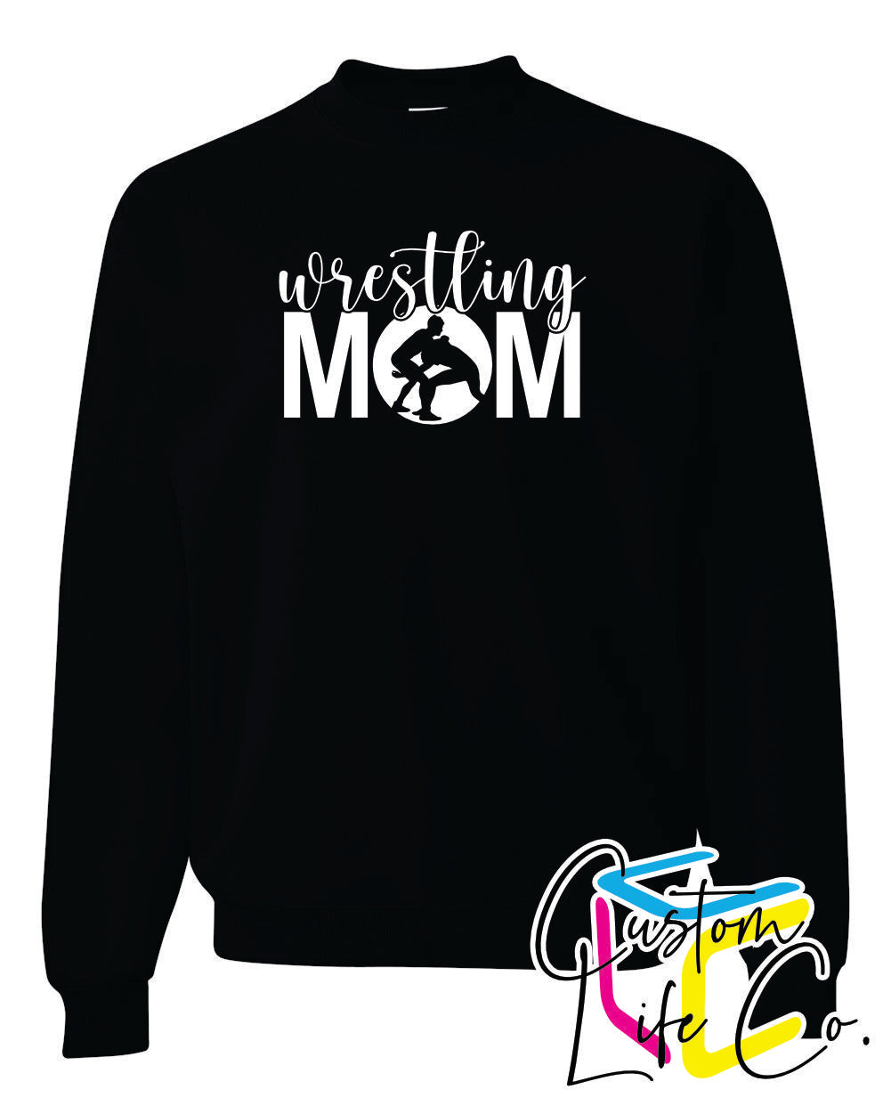 Wrestling Mom Adult Crewneck