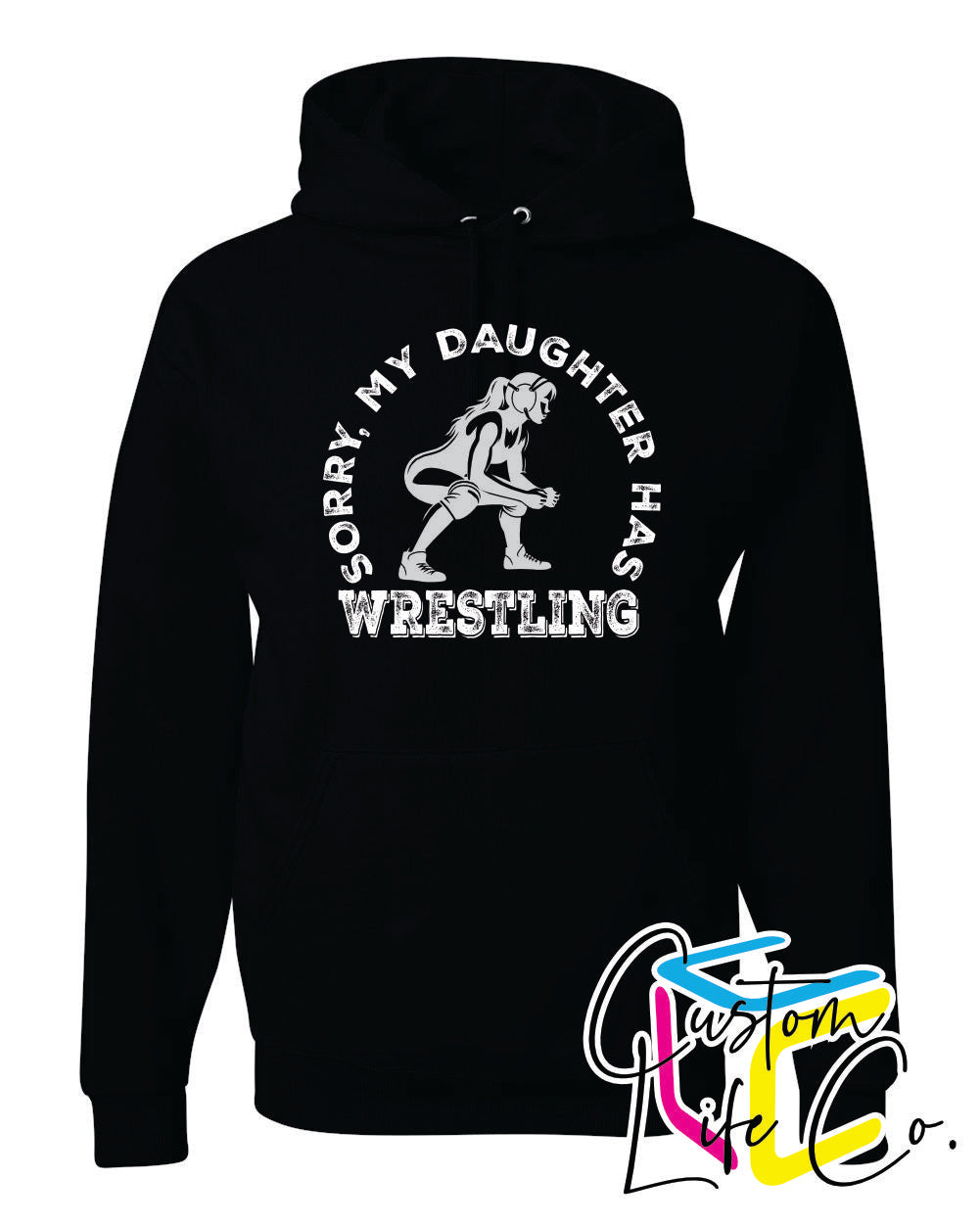 Bluejays Wrestling Daughter Adult Hoodie