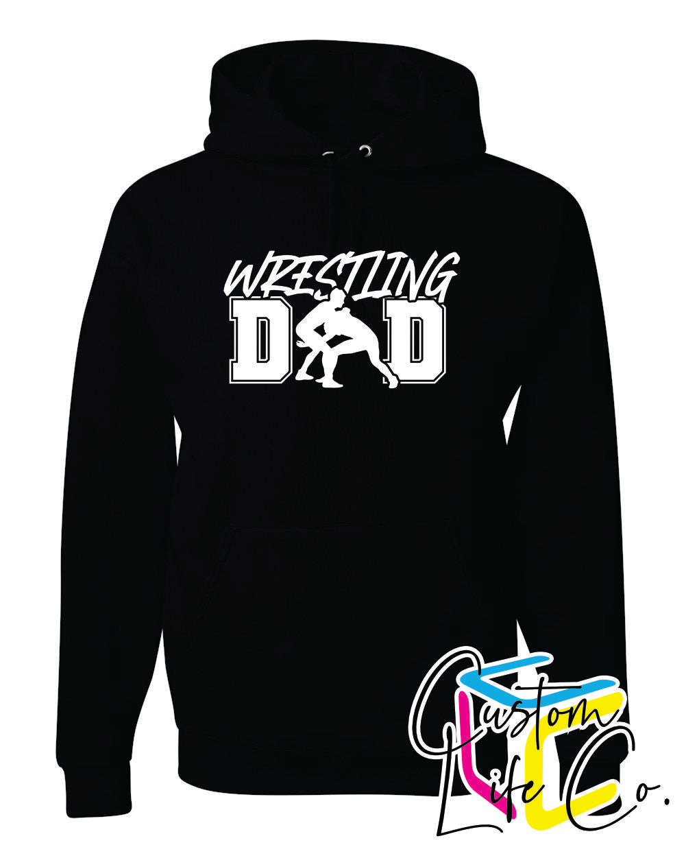 Wrestling Dad Adult Hoodie