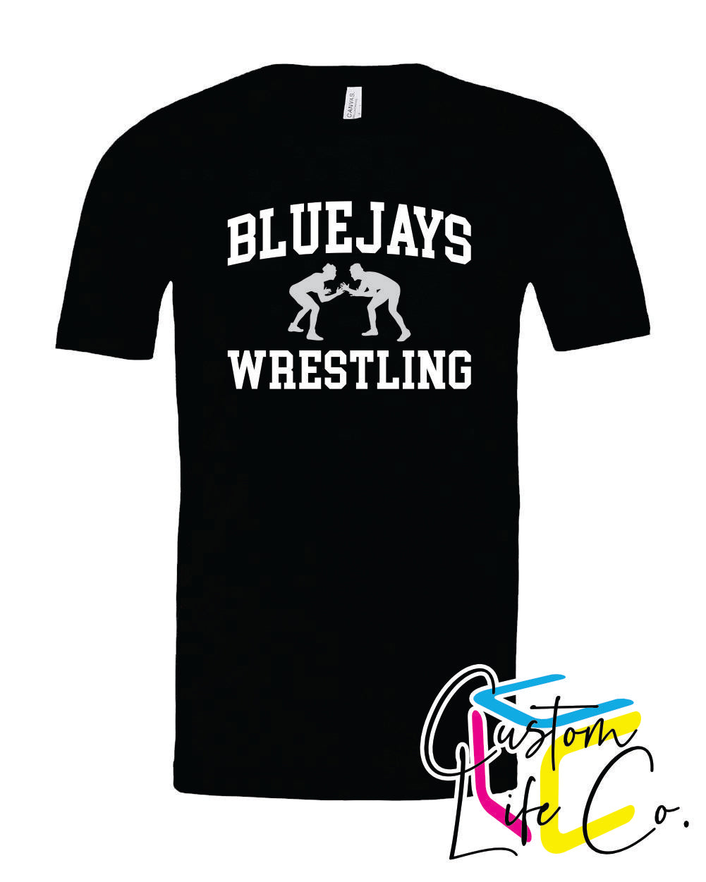 Bluejays Wrestlers Adult T-Shirt