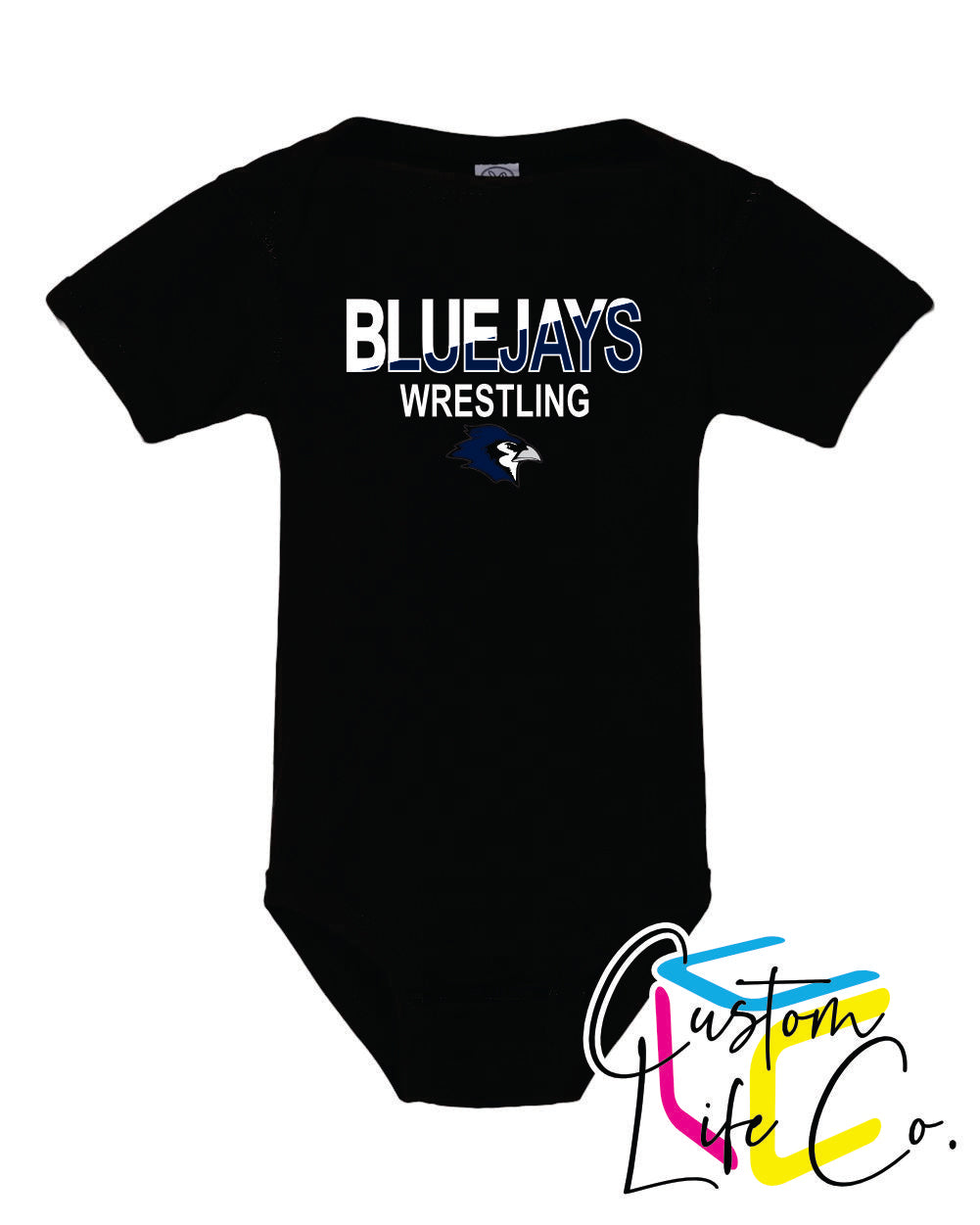 Bluejays Wrestling Two Toned Infant Onesie