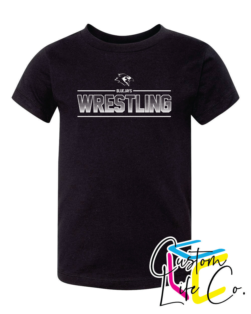 Bluejays Wrestling Ombre Youth T-Shirt