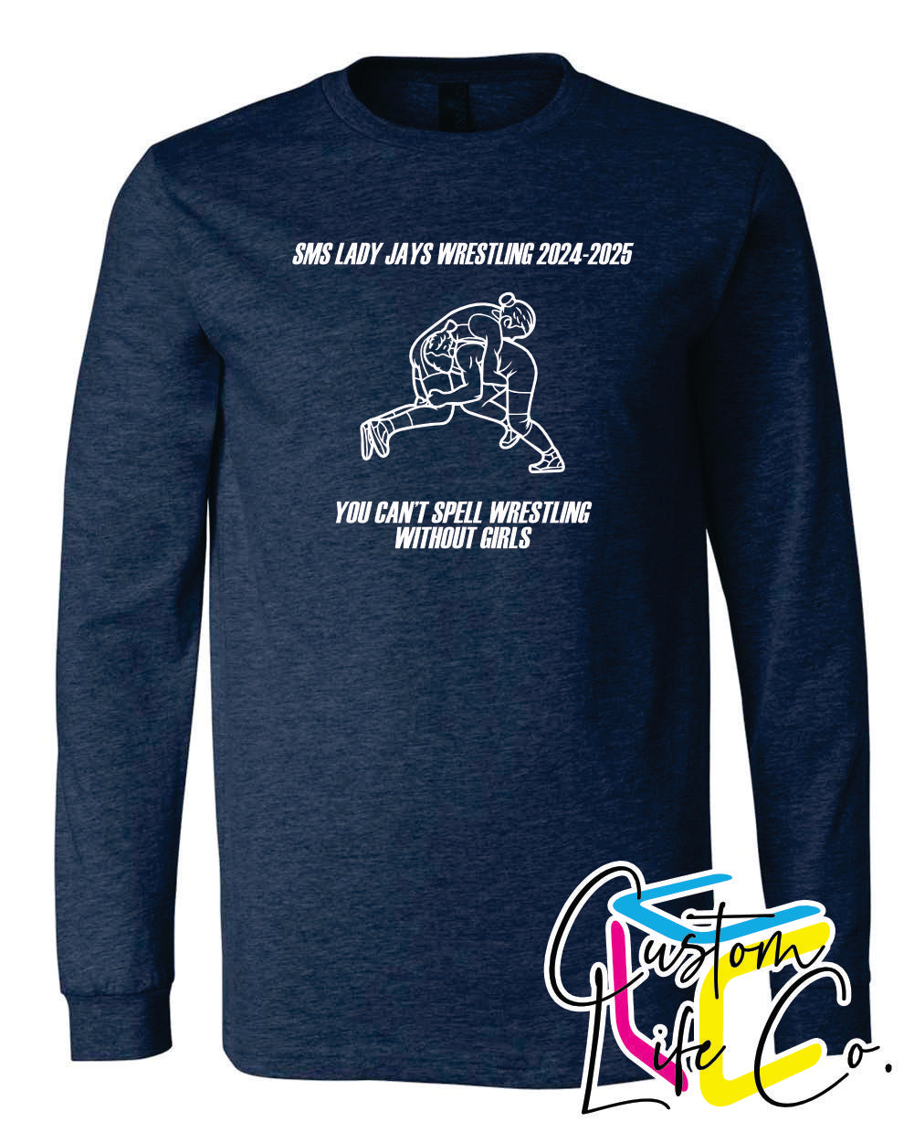 SMS Lady Jays Wrestling Adult Long Sleeve