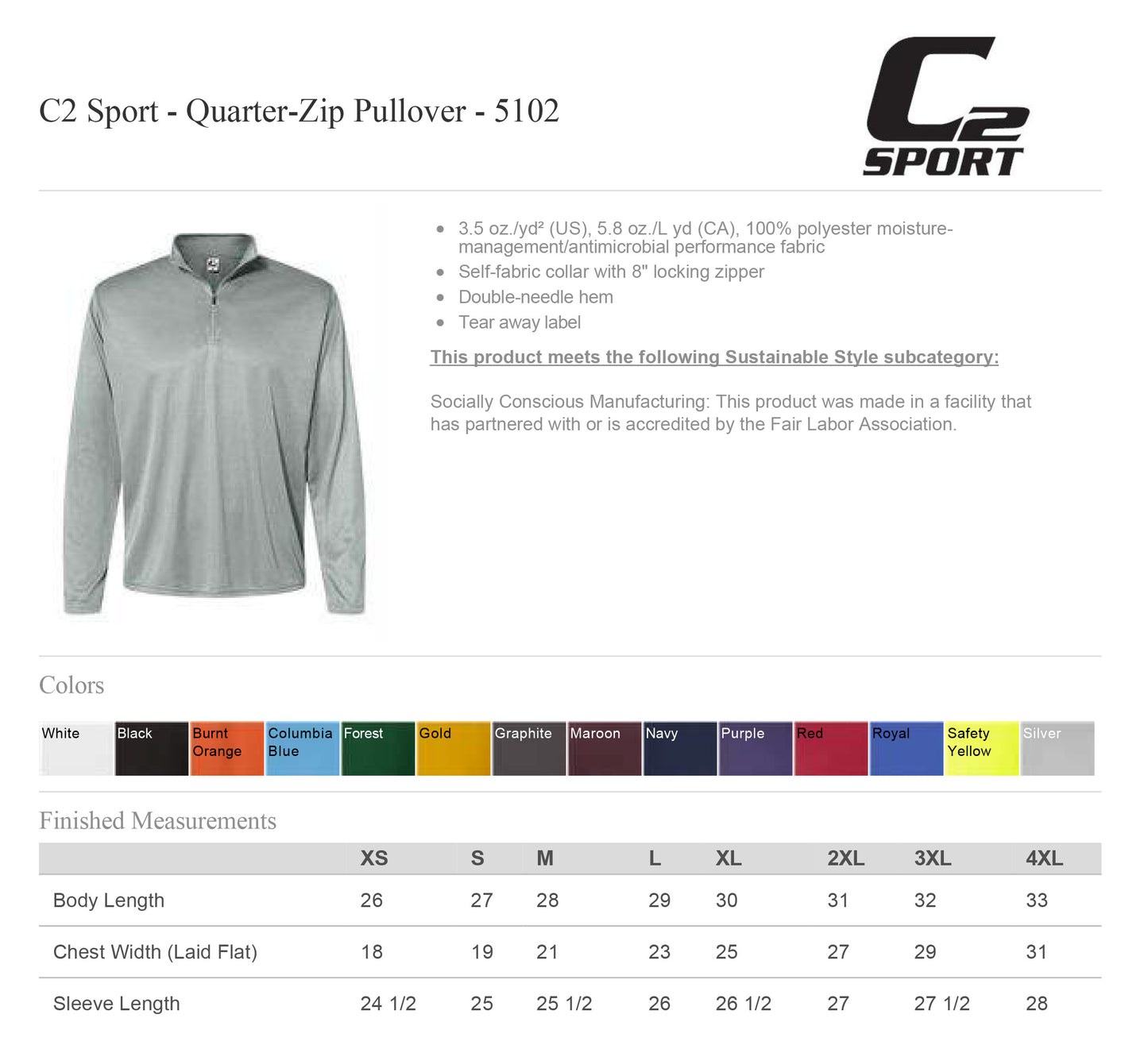 Head Start is Heart Work Sport Quarter-Zip