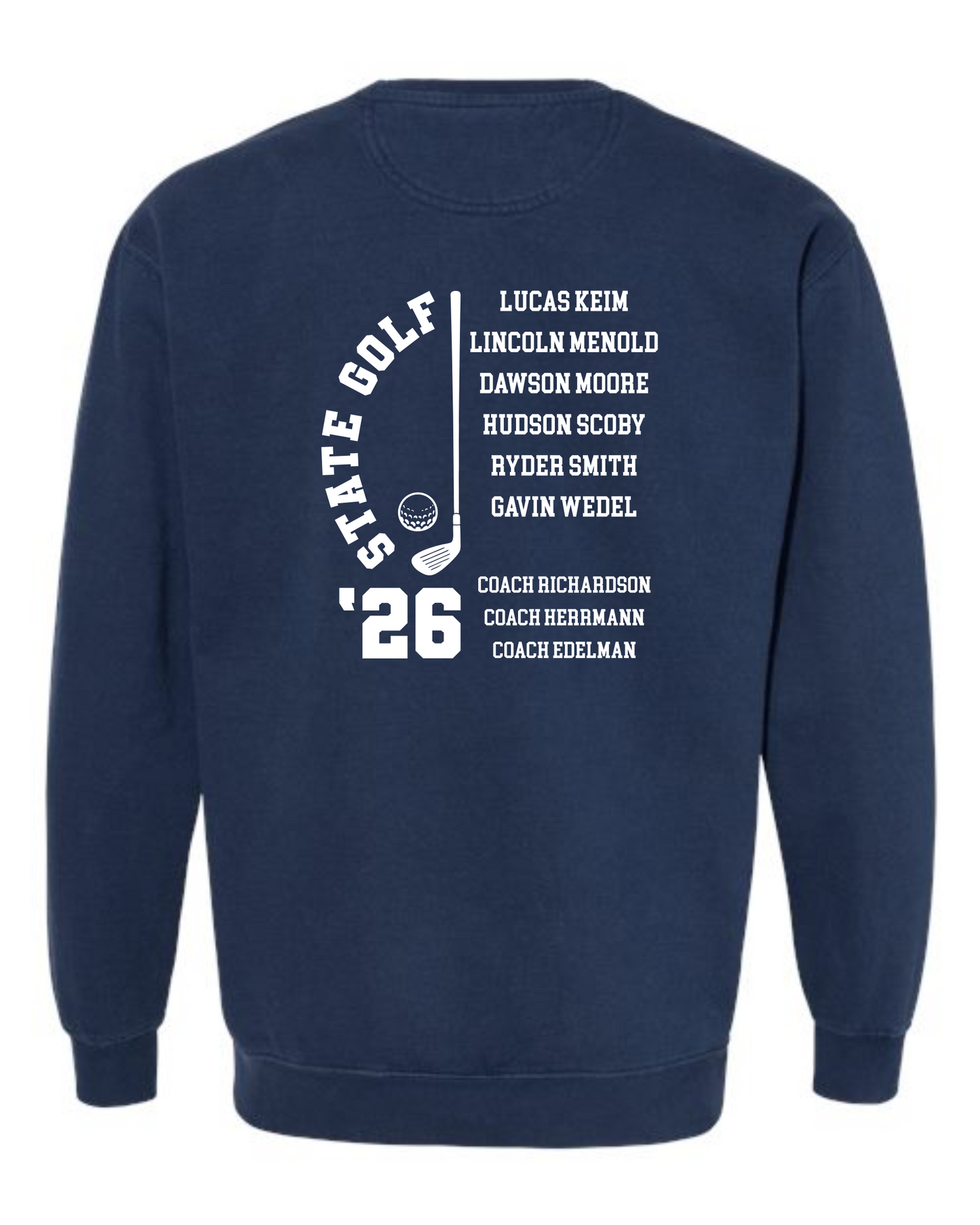 SHS State Golf 2026 Crewneck - Comfort Colors