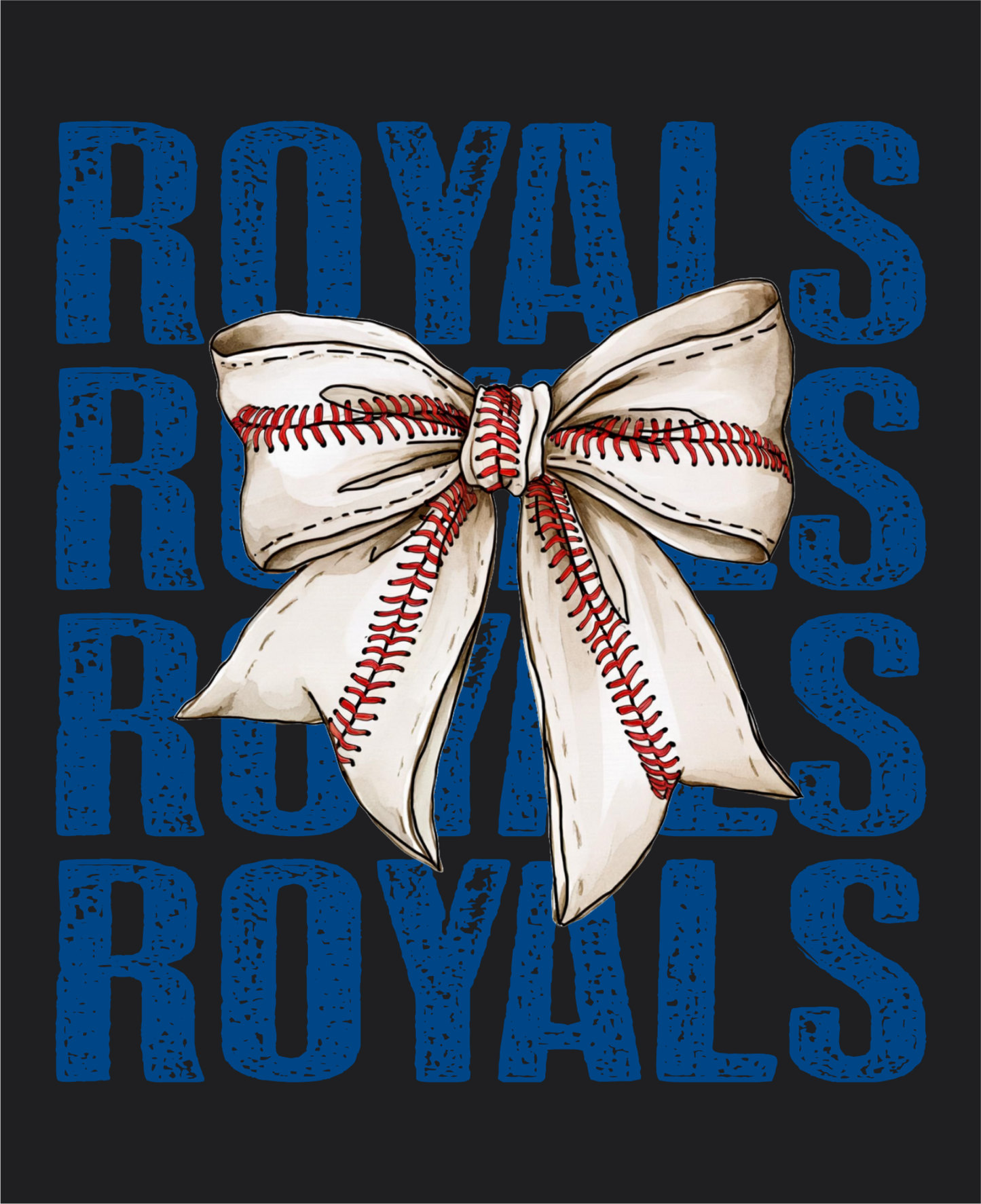 Royals Baseball Bow