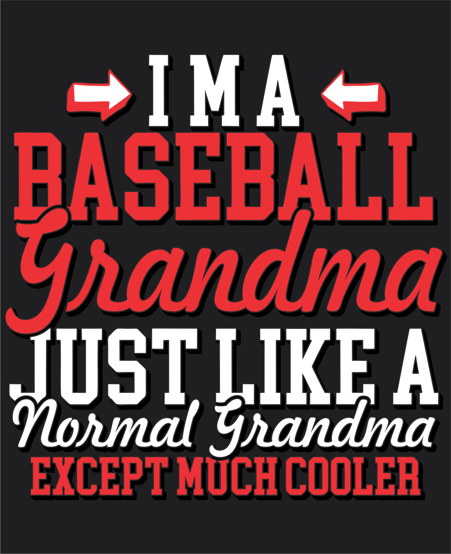 Cool Baseball Grandma