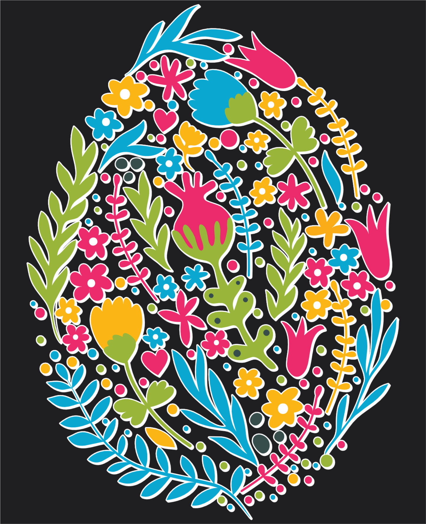 Easter Egg Spring Floral