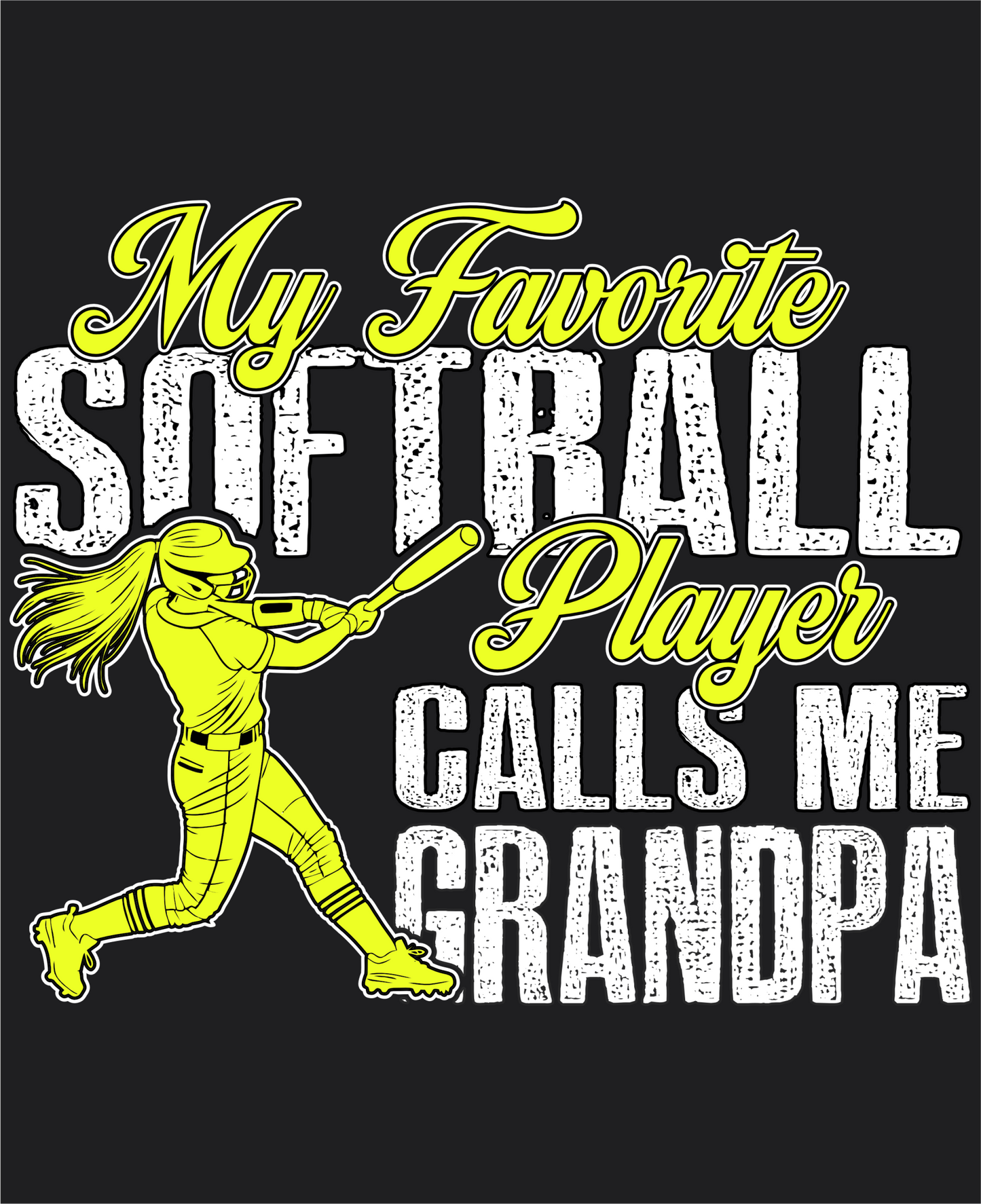 Softball Grandpa Favorite Player