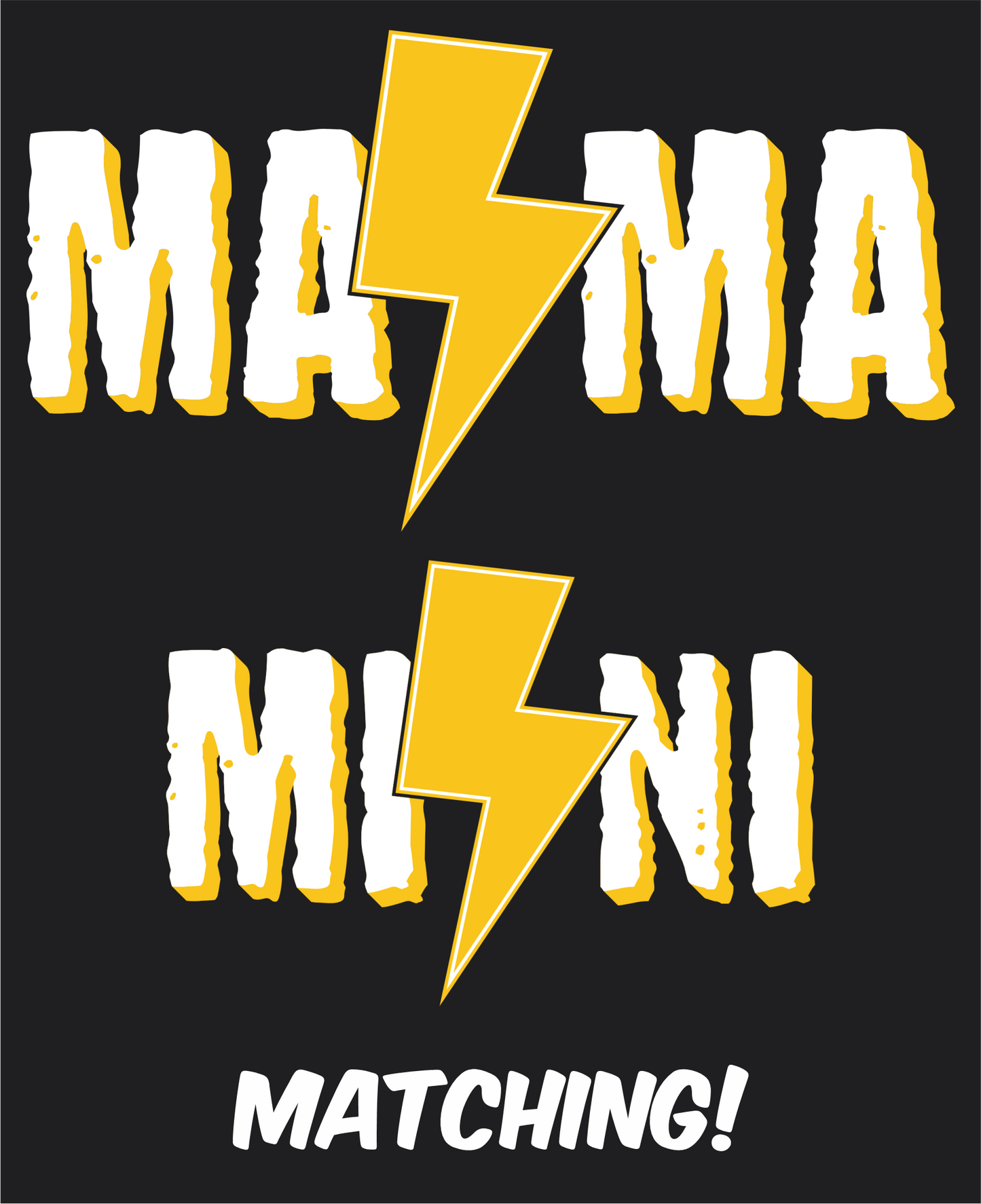Mama Mini Lightning Bolt Matching Apparel