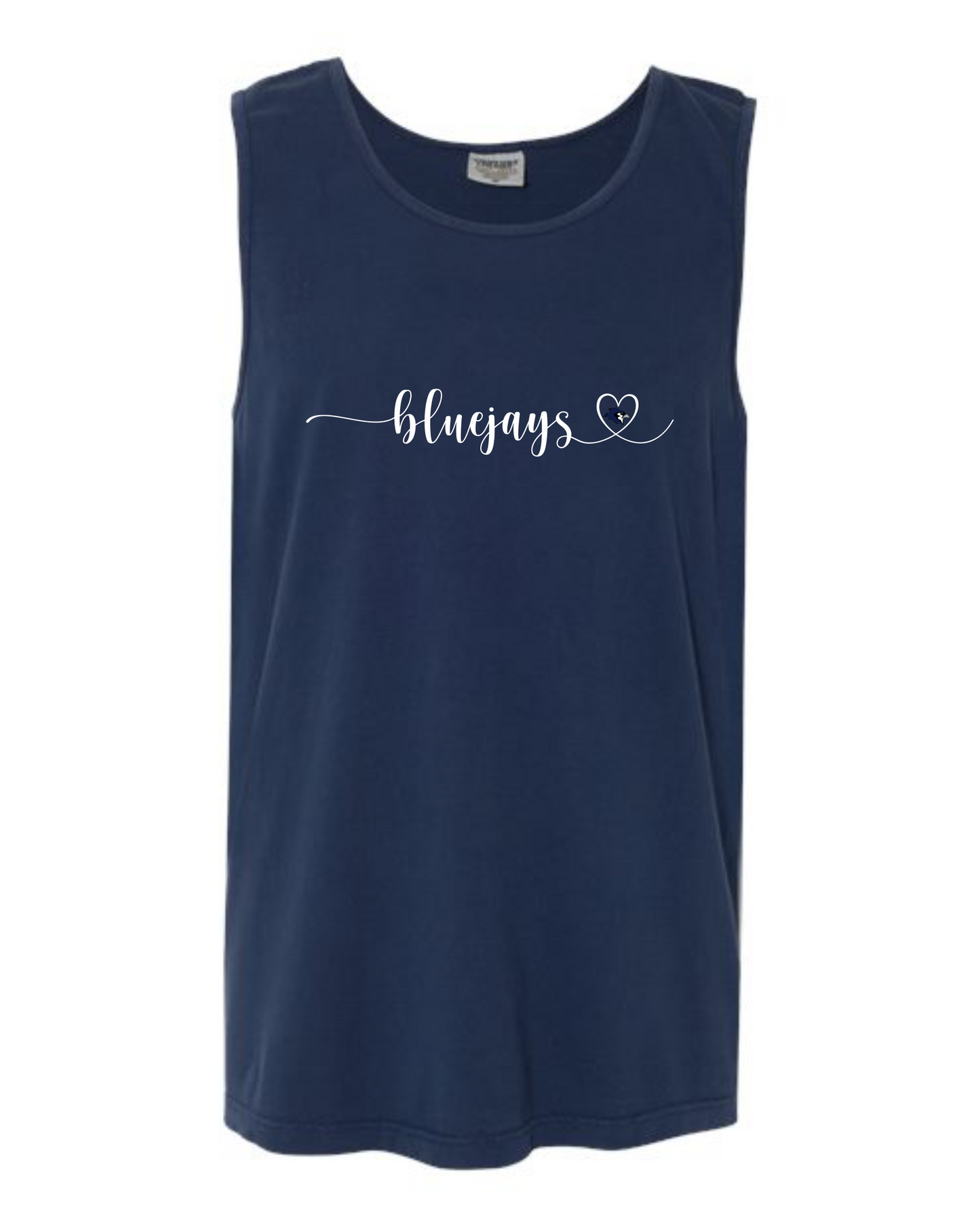 Bluejays Heart Tank Tops
