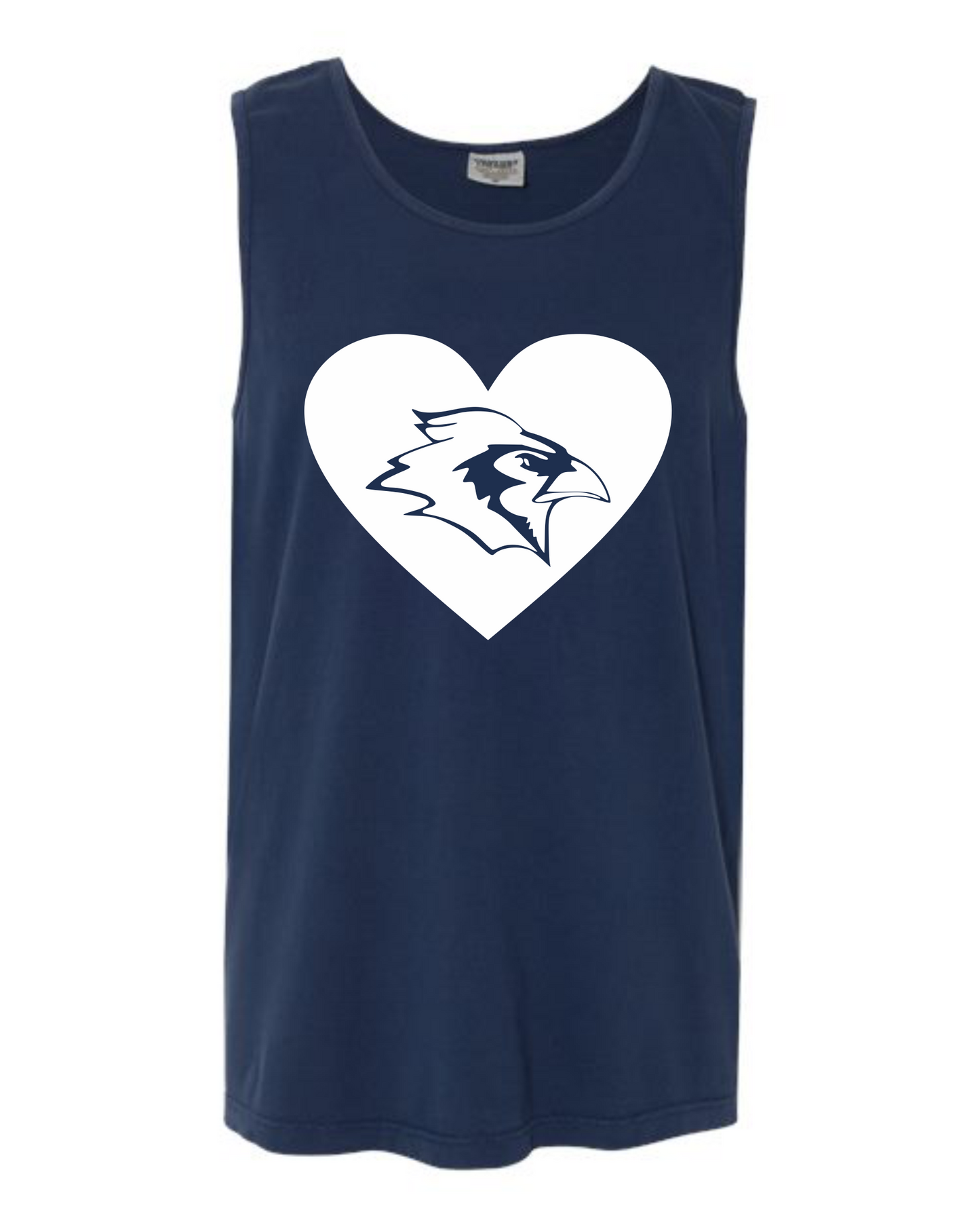 Bluejay Heart Tank Tops