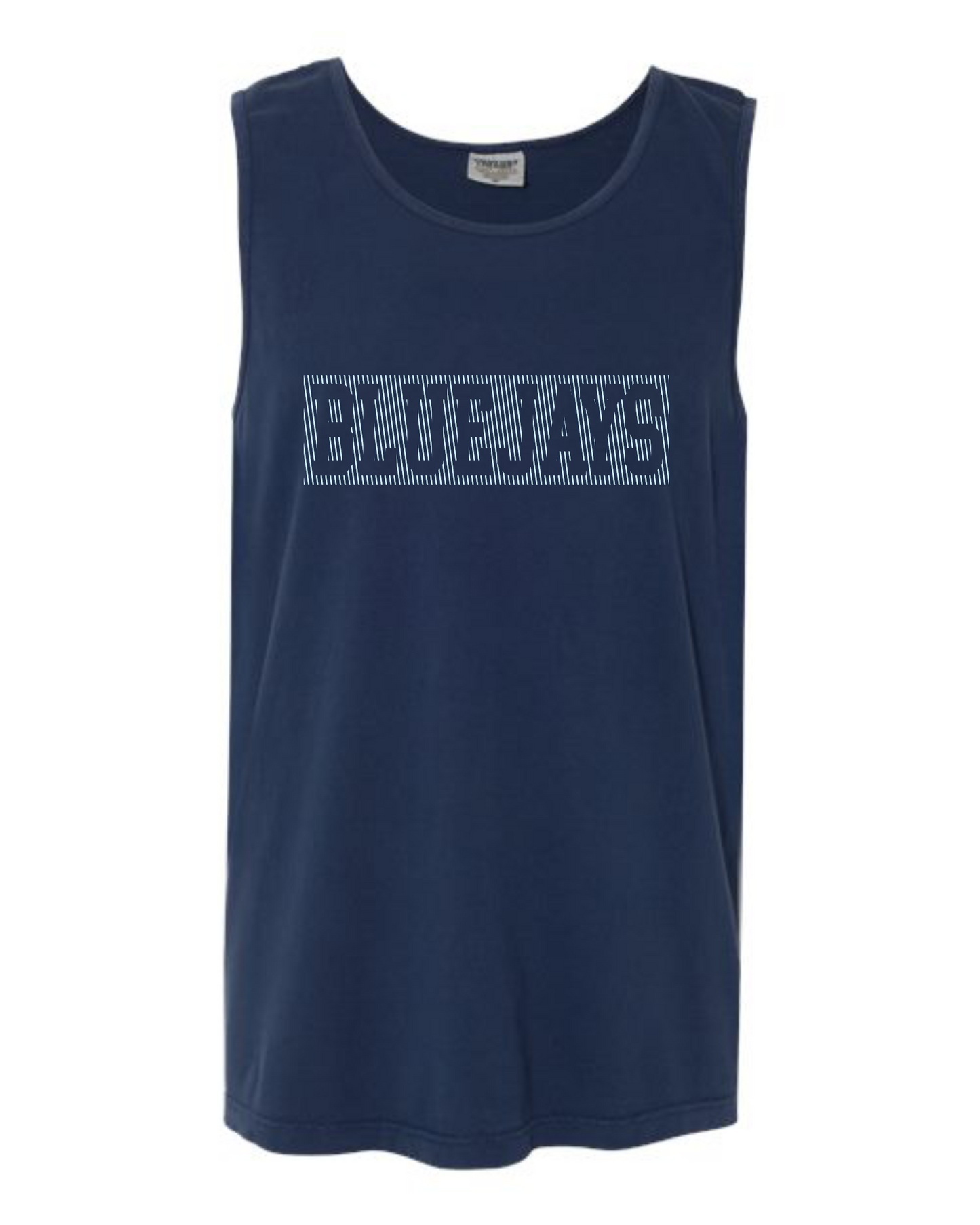 Bluejays Striped Block Tank Tops