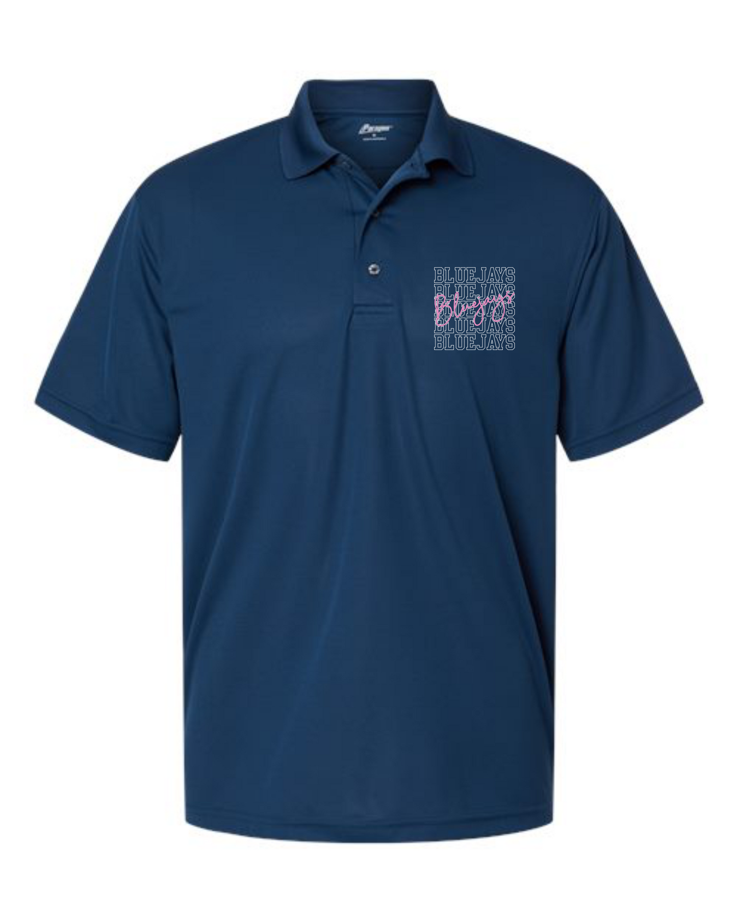 Bluejays Pink Script Polos & Dresswear
