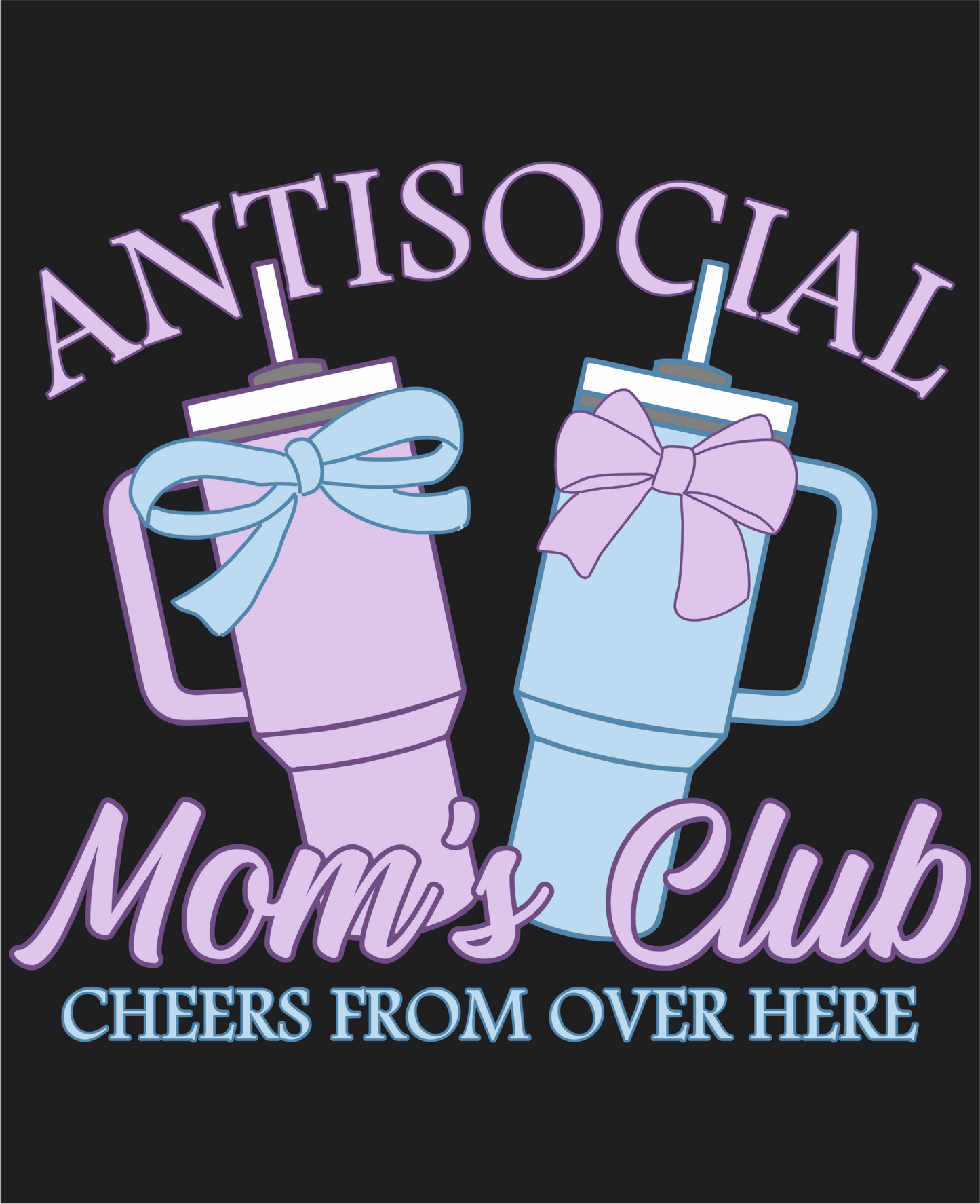 Antisocial Mom's Club Purple/Blue