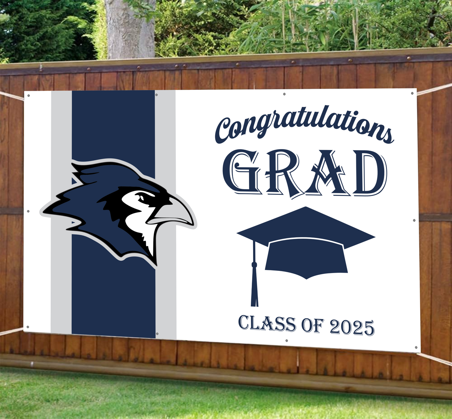 Graduation Banner with School Mascot