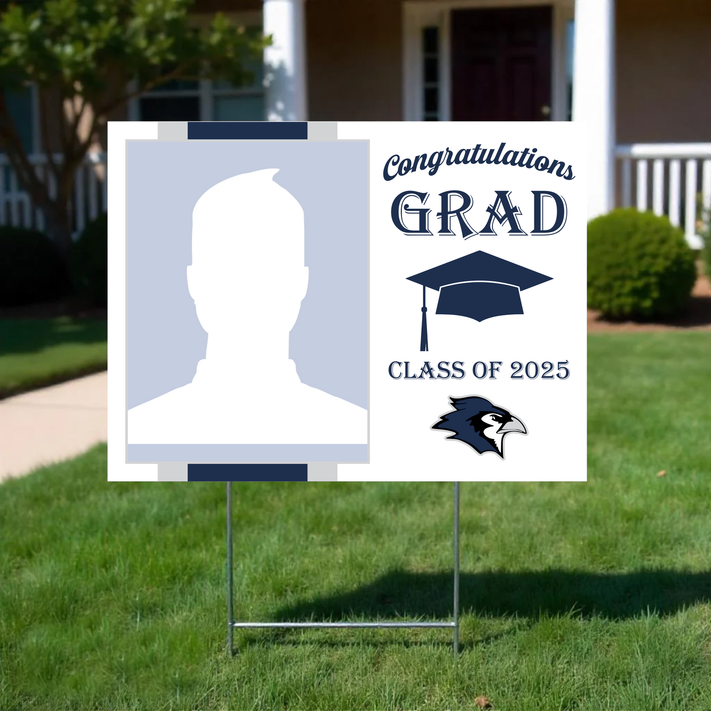 Graduation Yard Sign with School Mascot