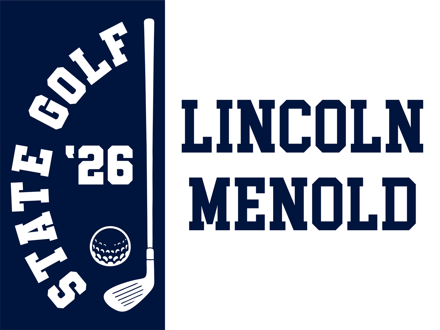 SHS State Golf 2026 Yard Sign