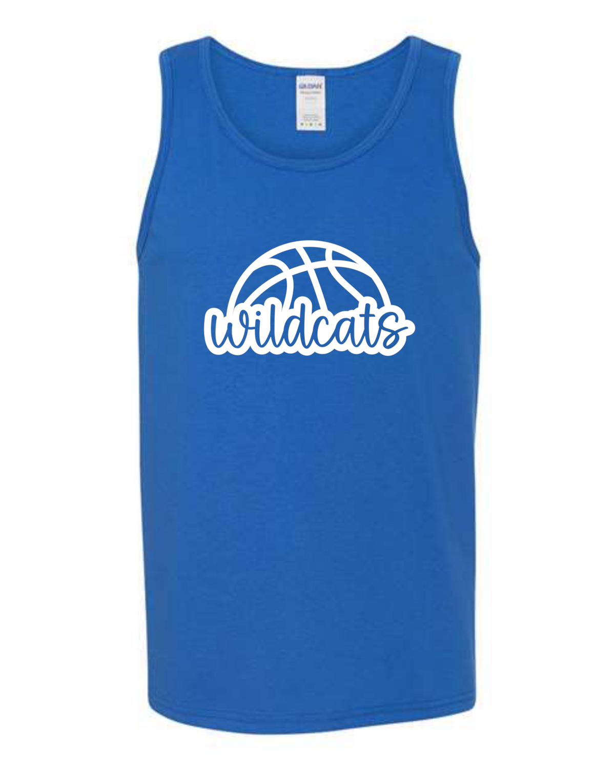 Wildcats Basketball Script Tank Tops