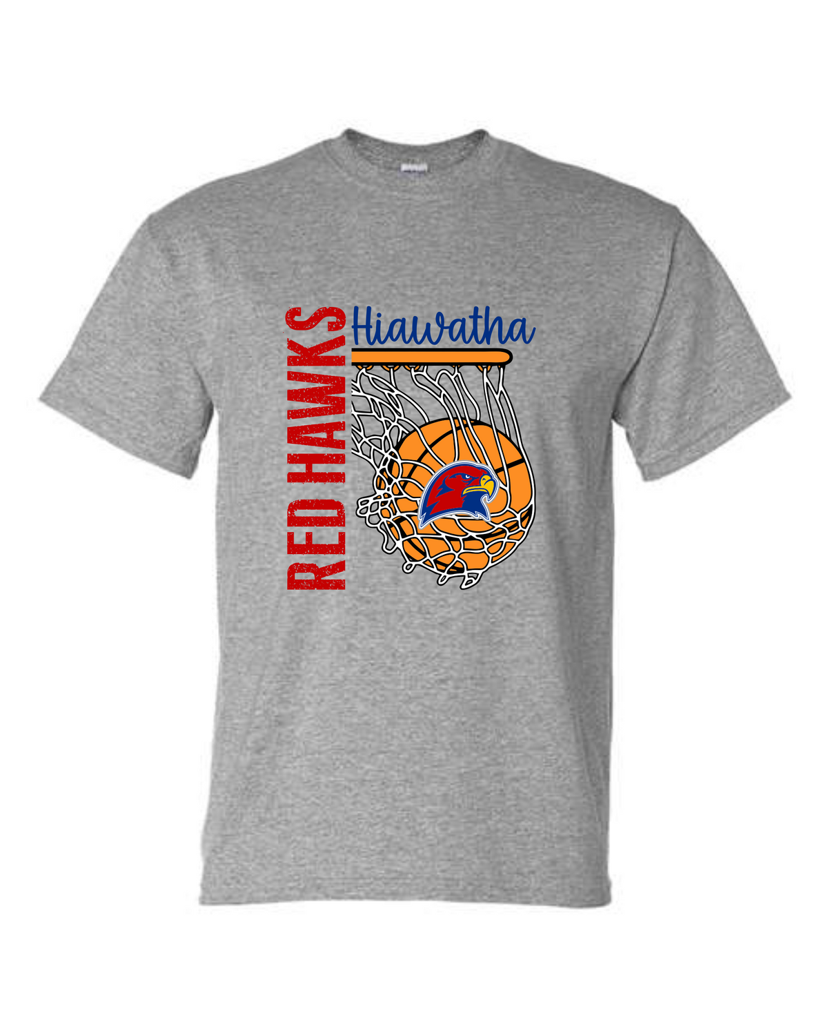 Red Hawks Hoop T-Shirts & Long Sleeve