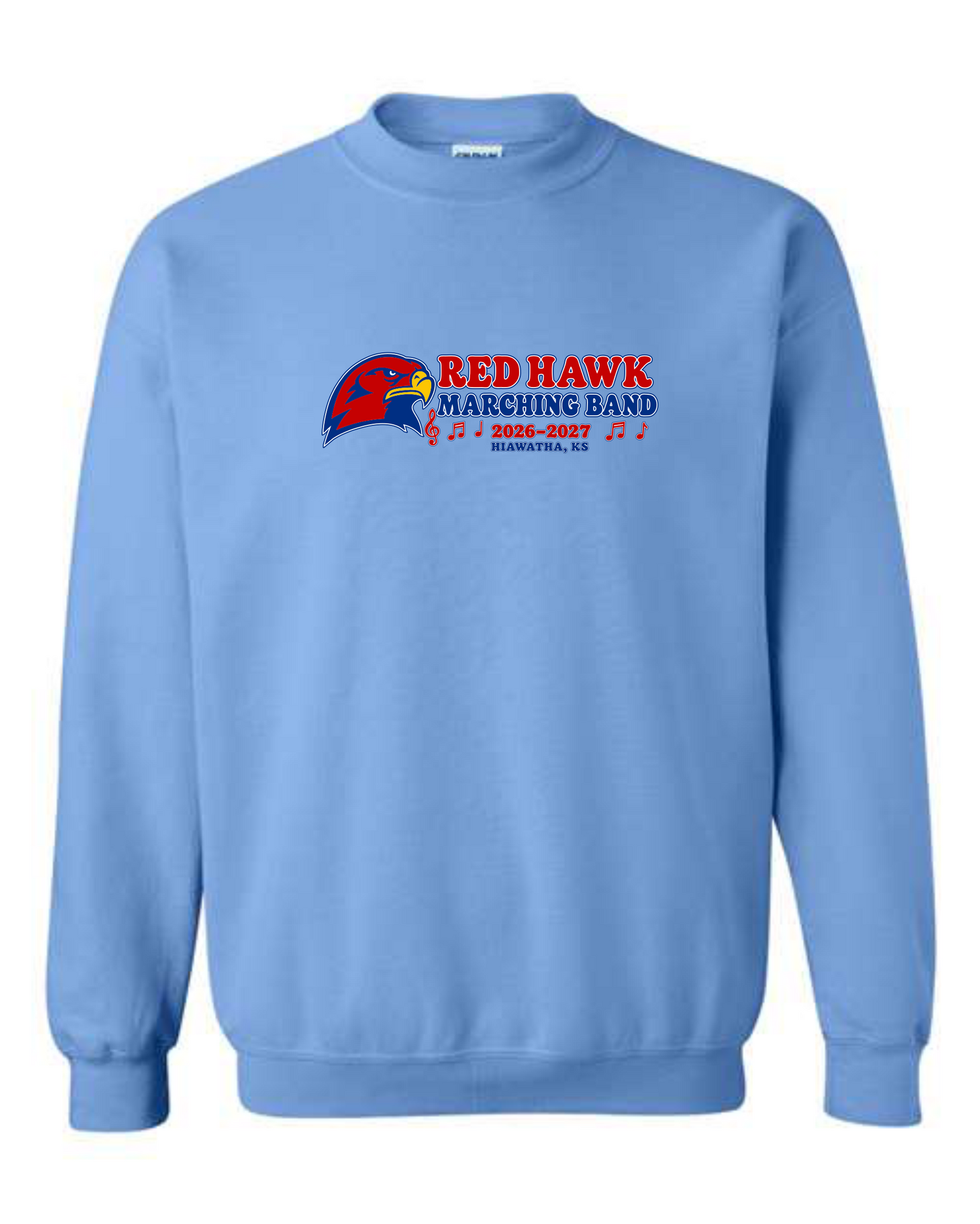Red Hawk Marching Band Crewneck Sweatshirt
