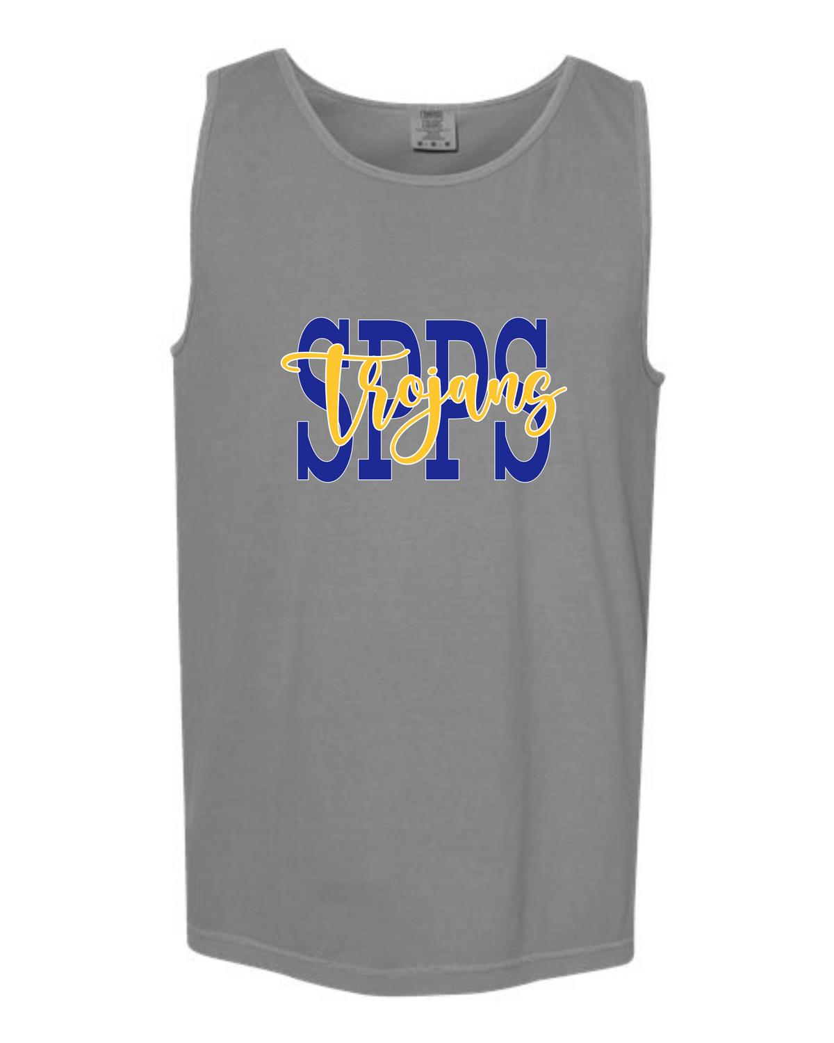 SPPS Trojans Stacked Tank Top