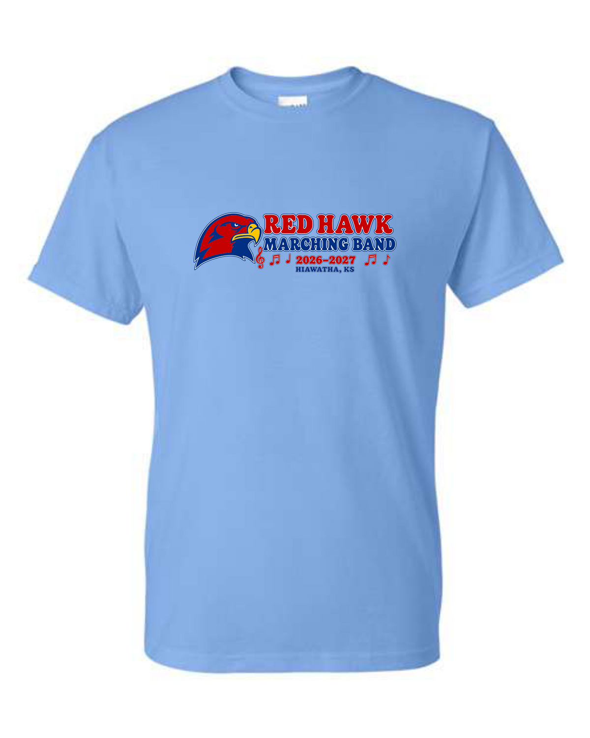 Red Hawk Marching Band Short Sleeve T-Shirt