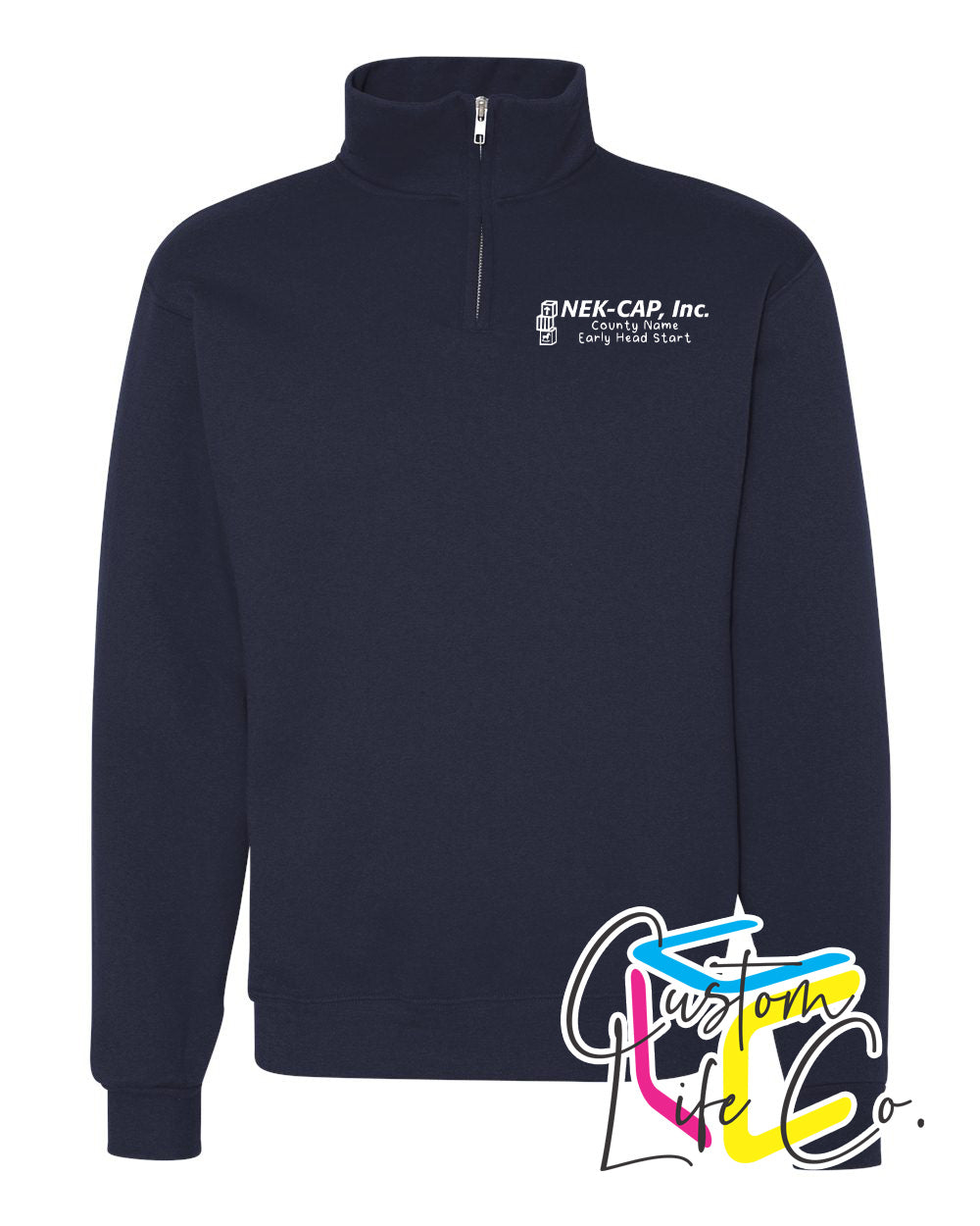 Early Head Start J. Navy Fleece Quarter-Zip