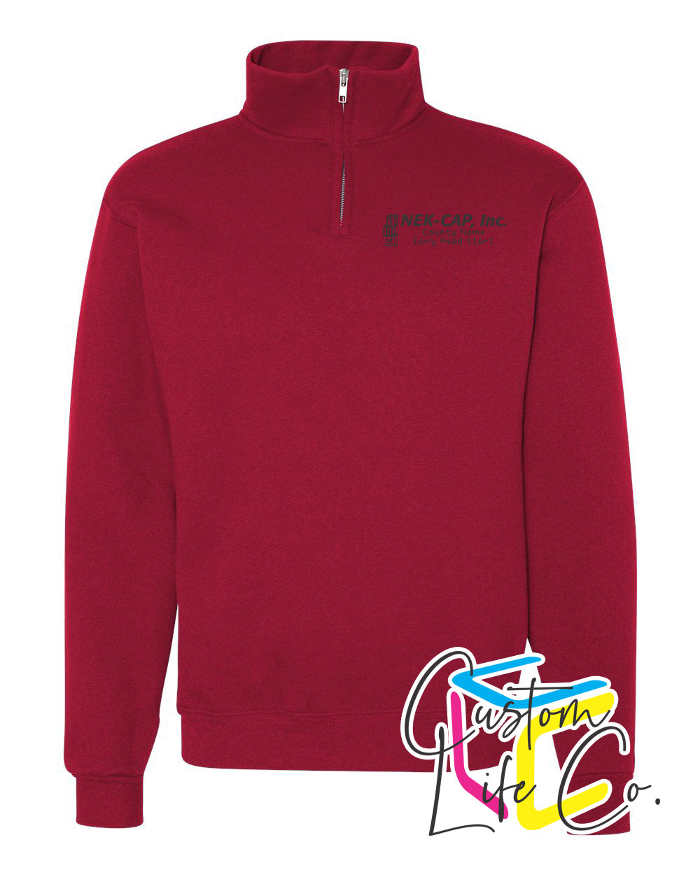 Early Head Start True Red Fleece Quarter-Zip