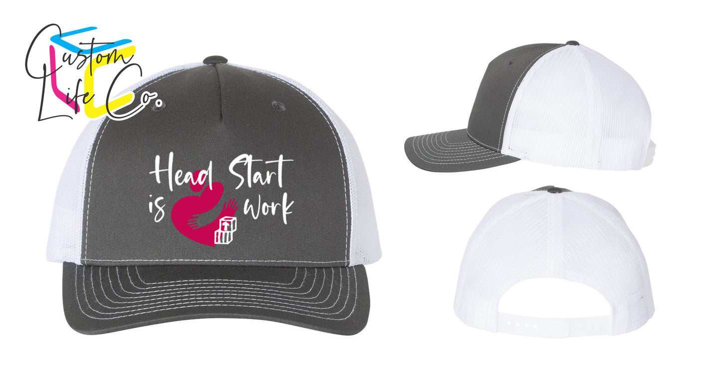 Head Start is Heart Work Five-Panel Trucker Cap