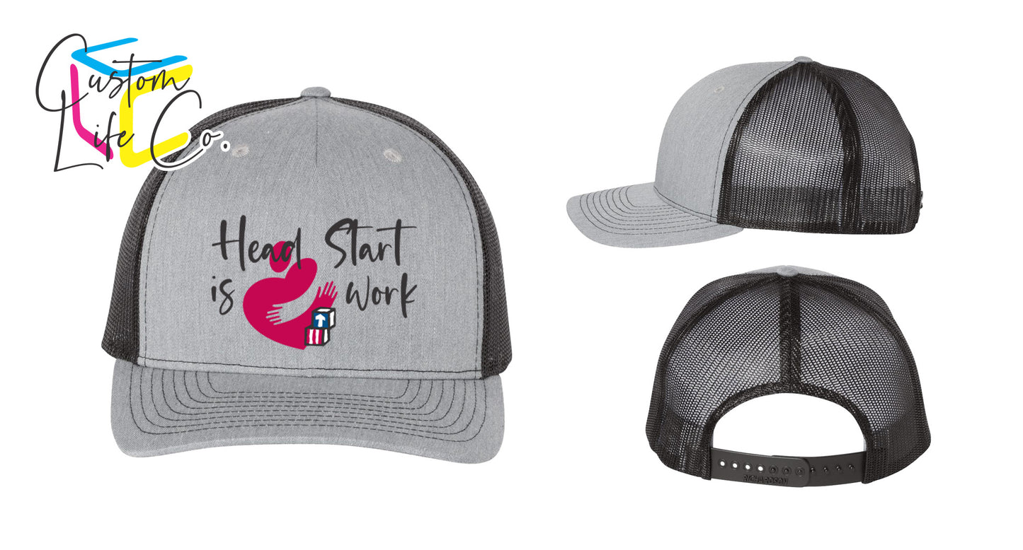 Head Start is Heart Work Five-Panel Trucker Cap