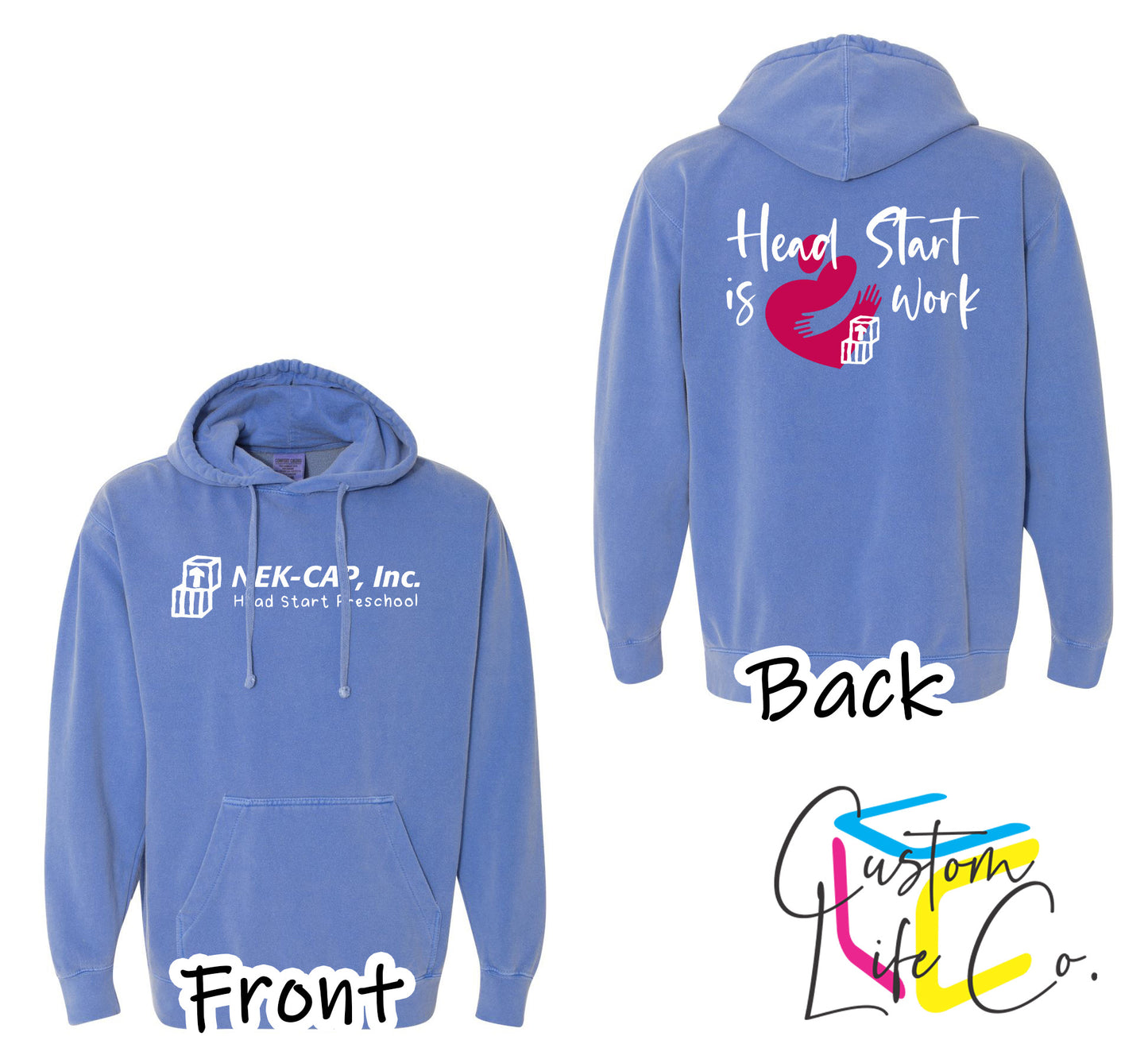 Head Start is Heart Work Hoodie with School