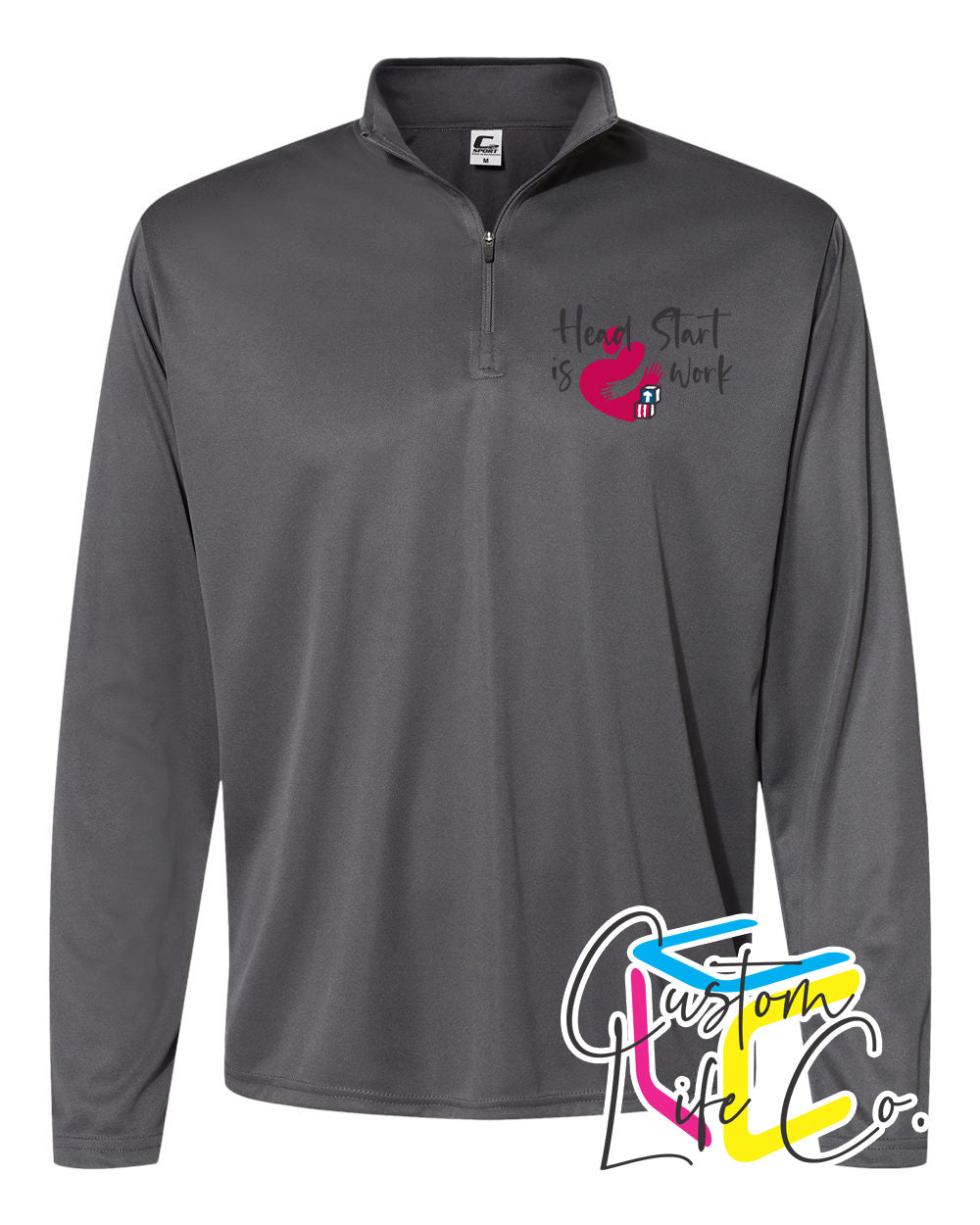 Head Start is Heart Work Sport Quarter-Zip