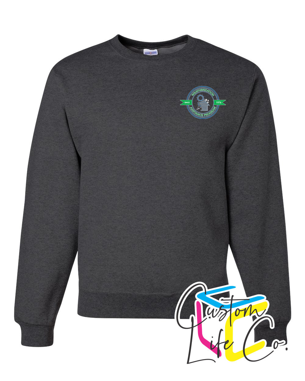 Weatherization Adult Fleece Crewneck with Pocket Logo