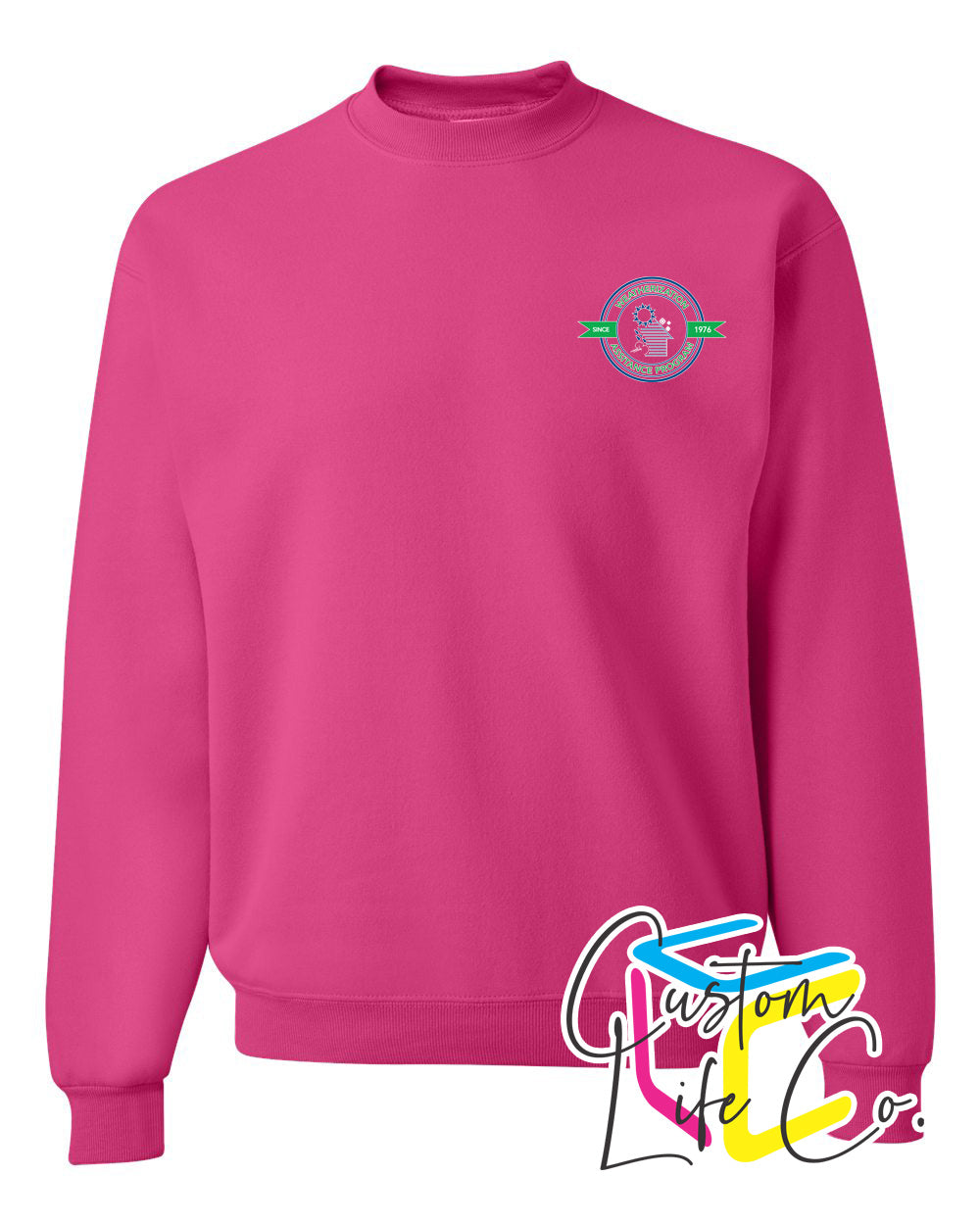 Weatherization Adult Fleece Crewneck with Pocket Logo