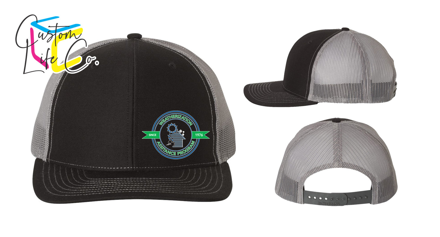 Weatherization Adult Six-Panel Trucker Cap