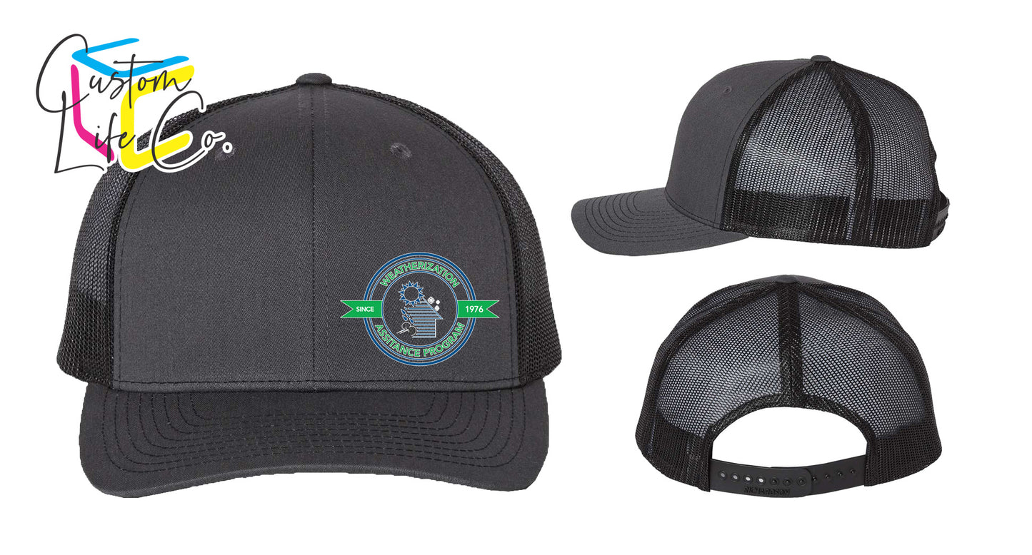 Weatherization Adult Six-Panel Trucker Cap
