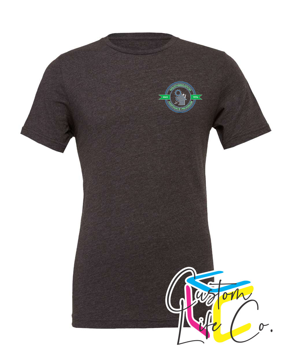 Weatherization Adult T-shirt with Pocket Logo