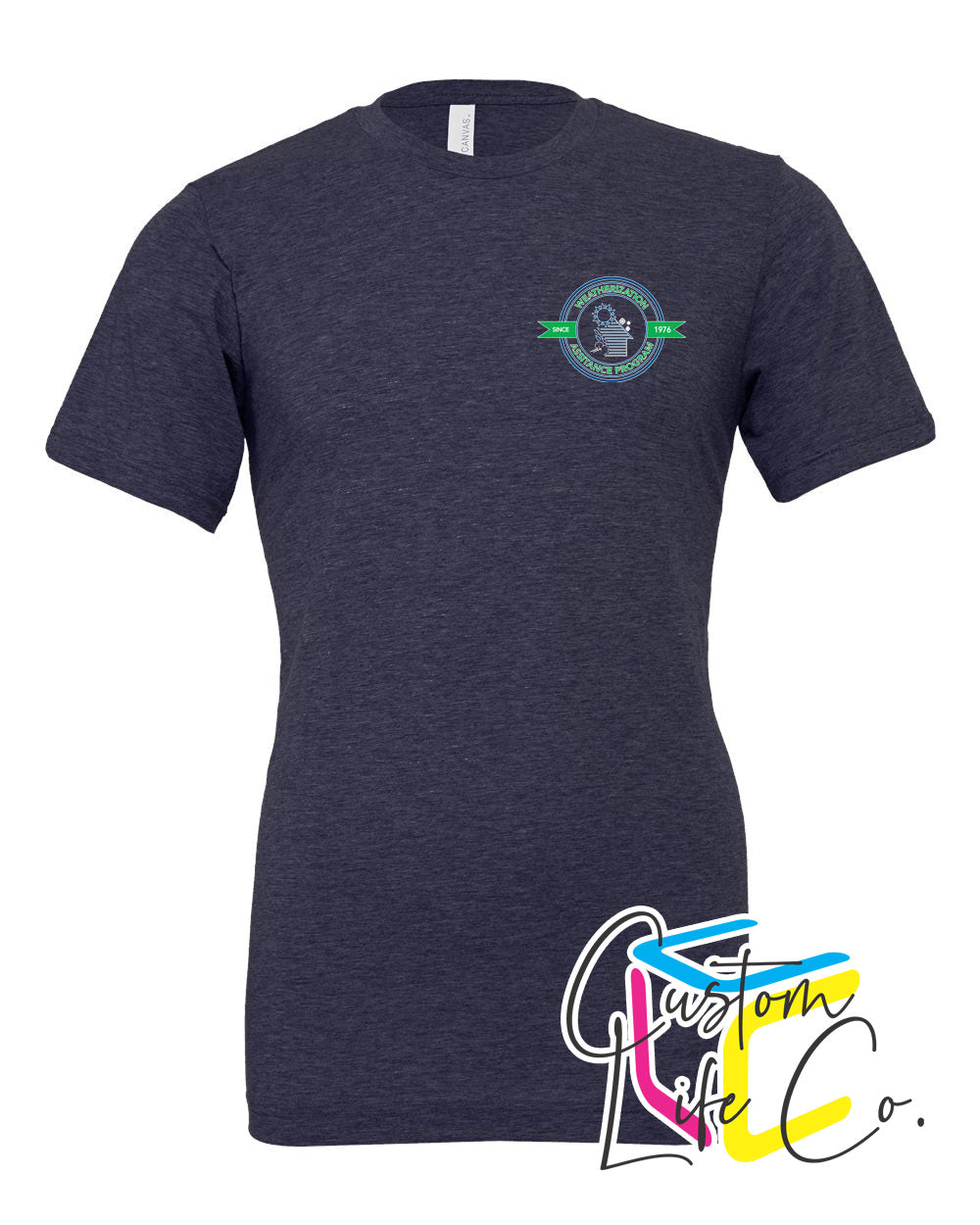 Weatherization Adult T-shirt with Pocket Logo