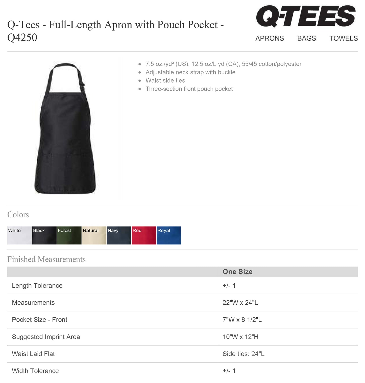 Head Start Preschool Apron