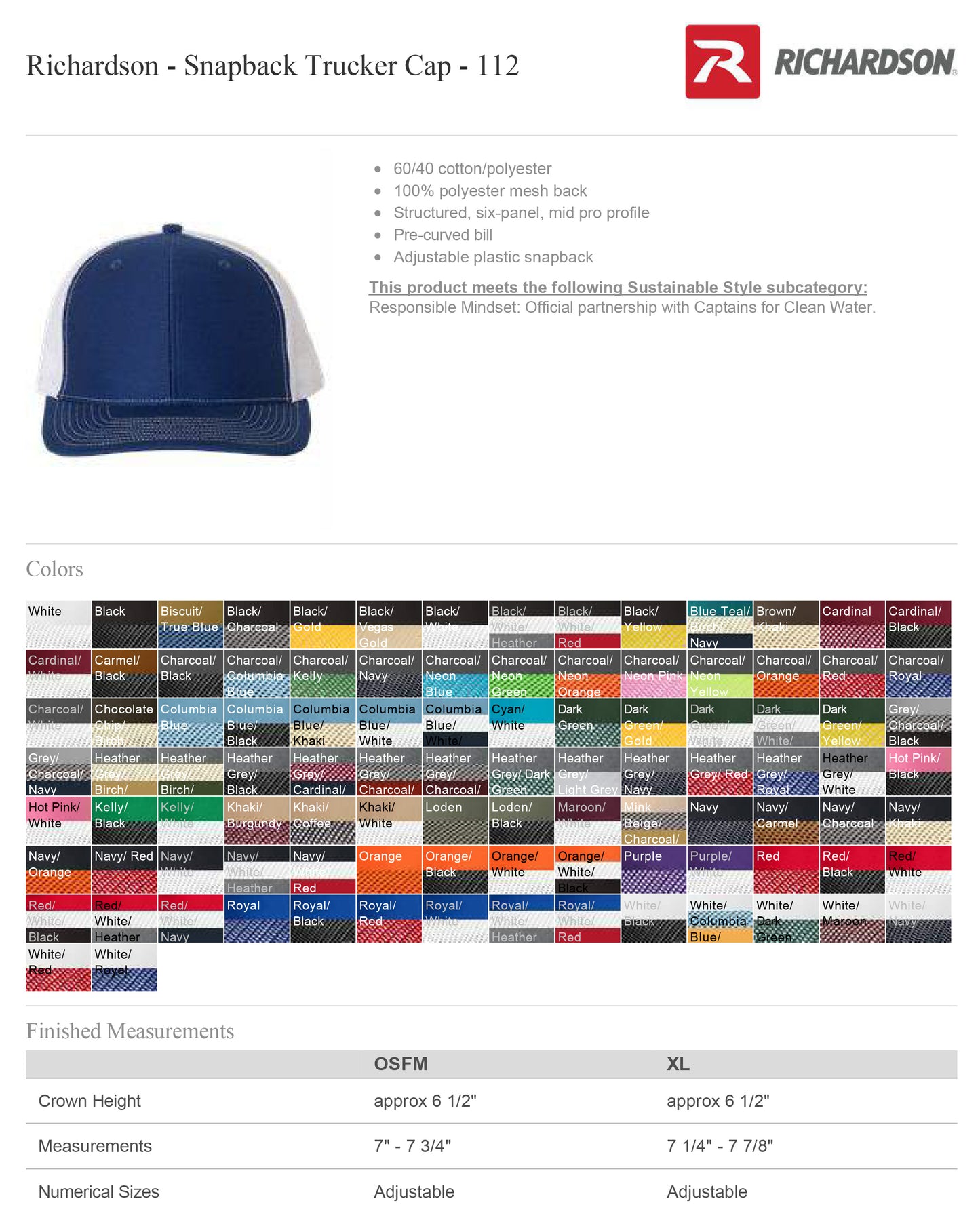 Weatherization Adult Six-Panel Trucker Cap