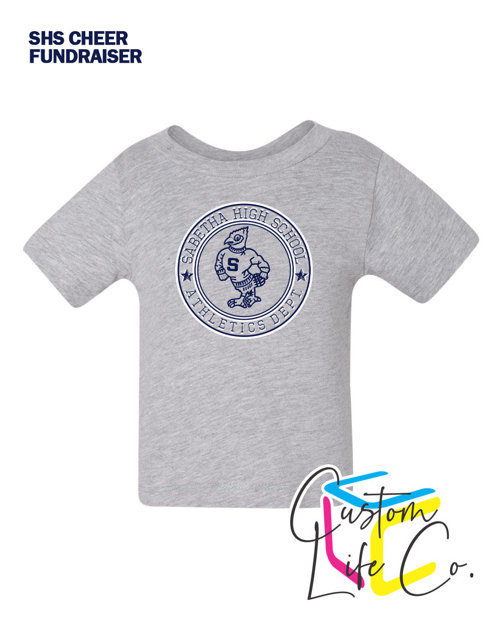 SHS Cheer Athletics Department Round Infant T-Shirt