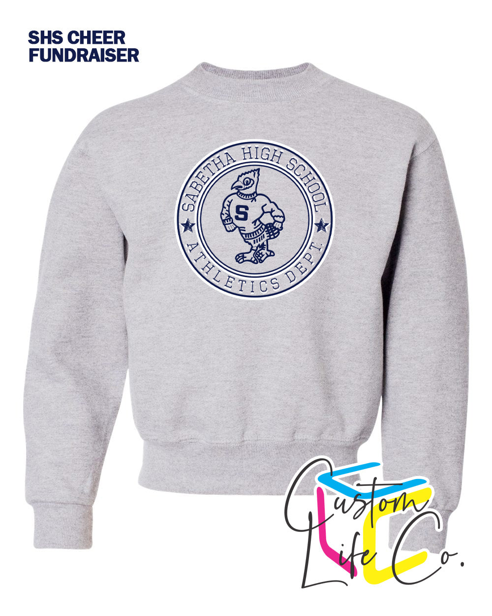 SHS Cheer Athletics Department Round Youth Crewneck